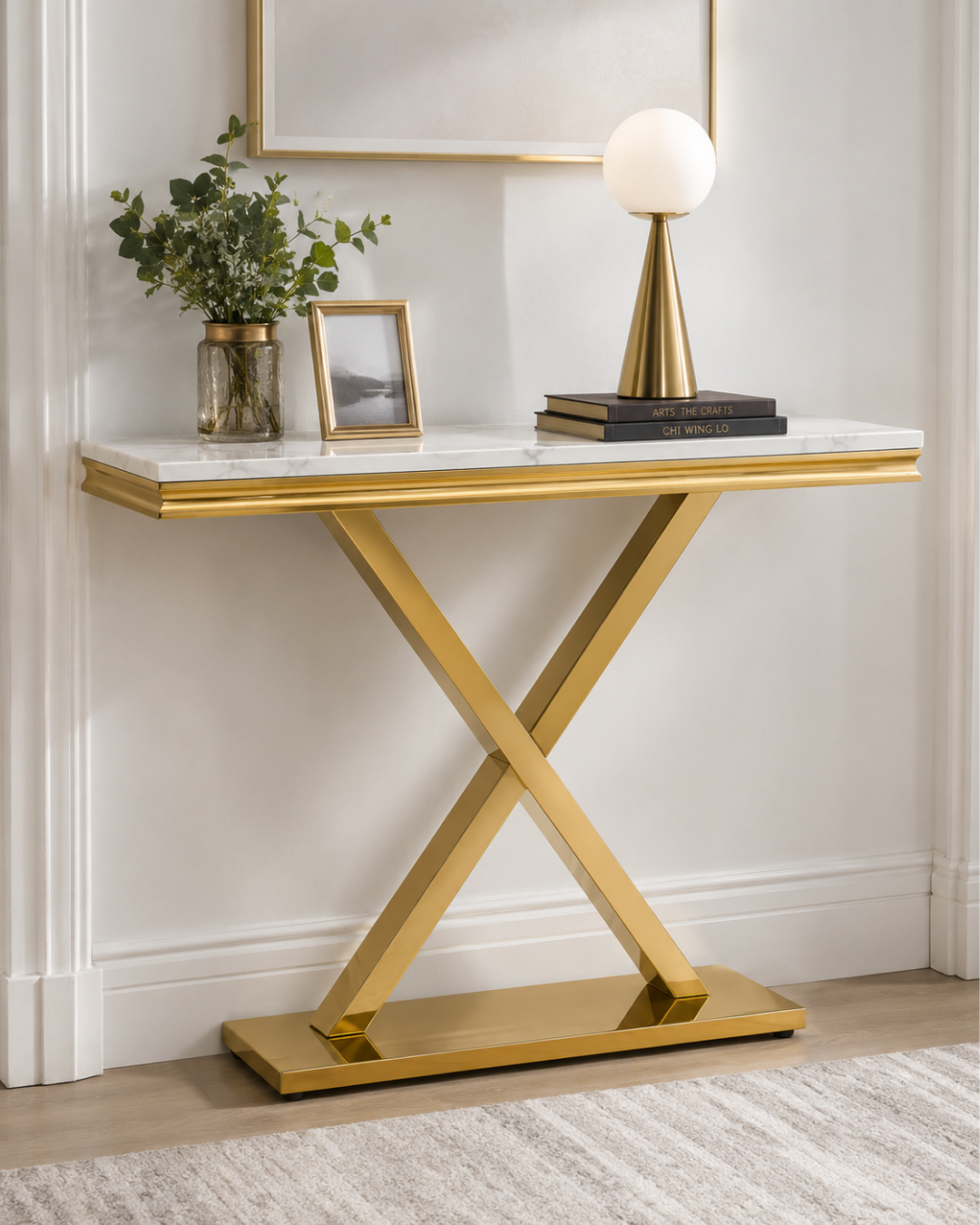 Prestige X Marble & Steel Console