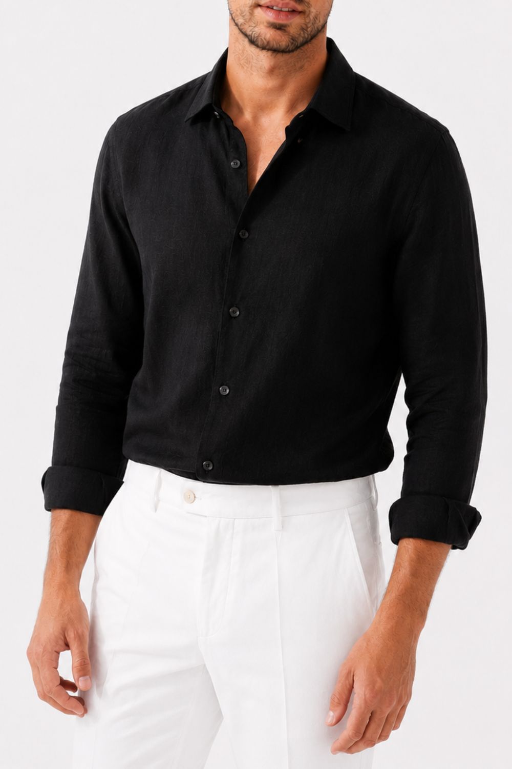 Pure Linen Comfort Fit Tailored Shirt