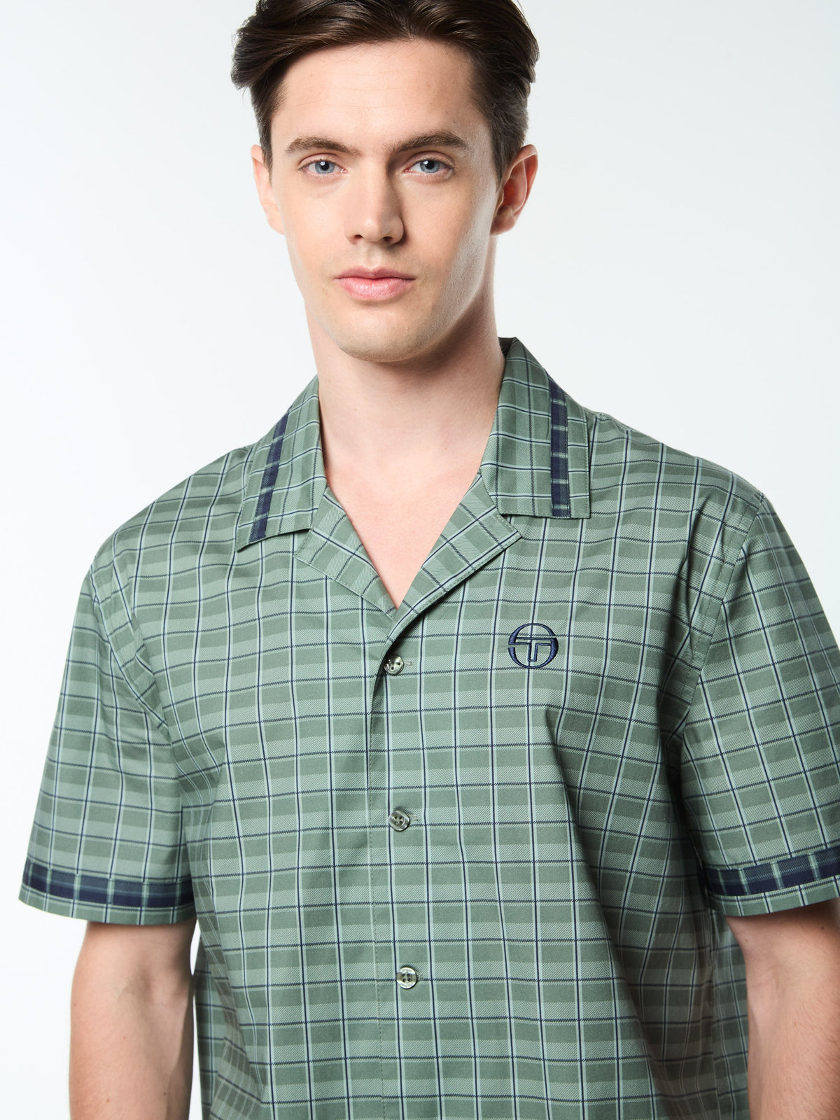 Quadretto Cabana Shirt- Duck Green
