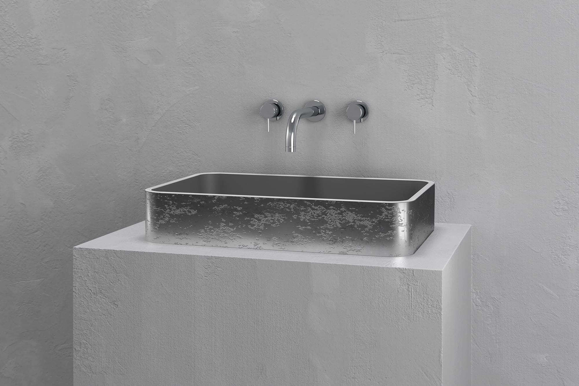 Rectangular vessel sink