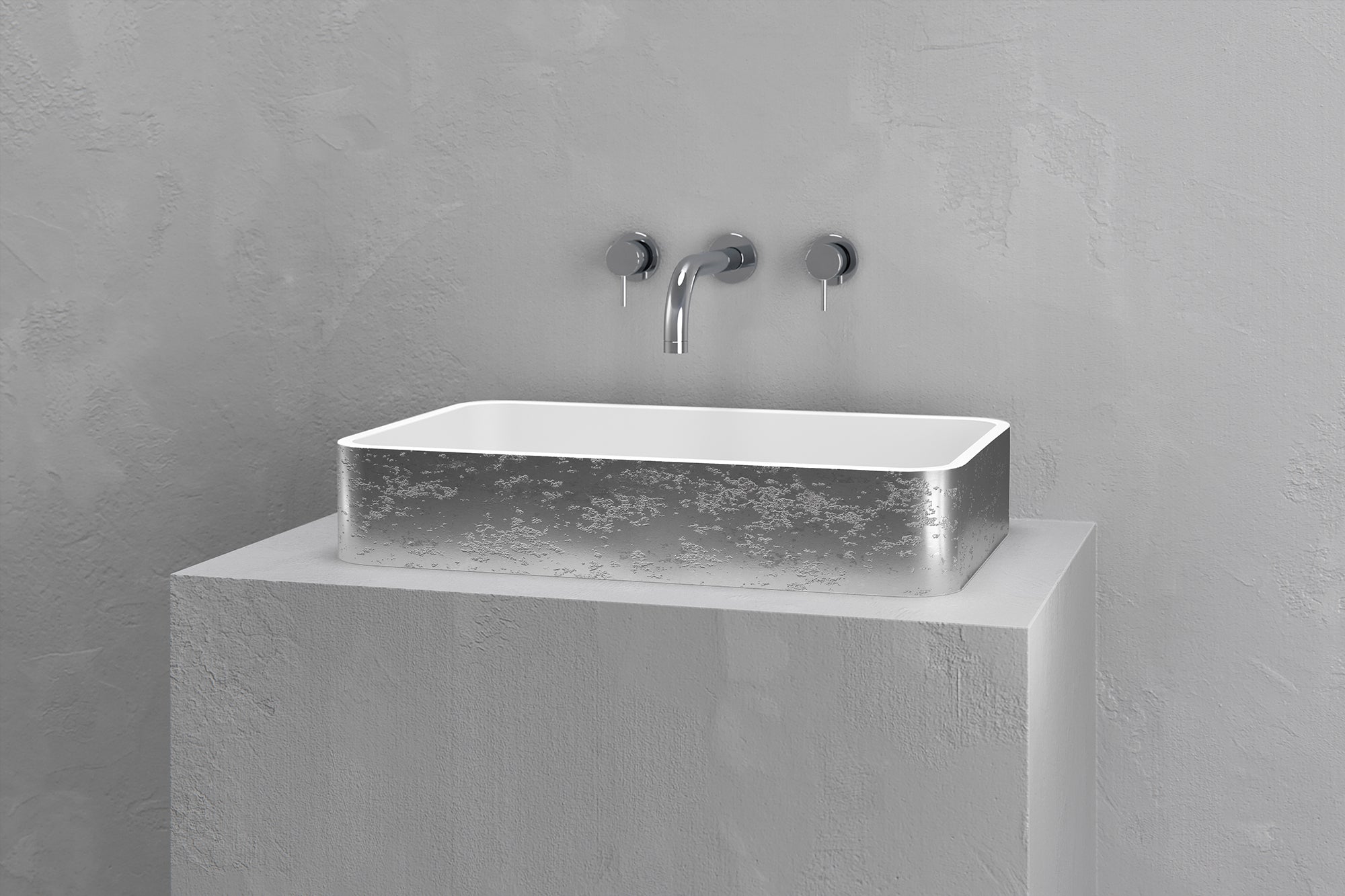 Rectangular vessel sink