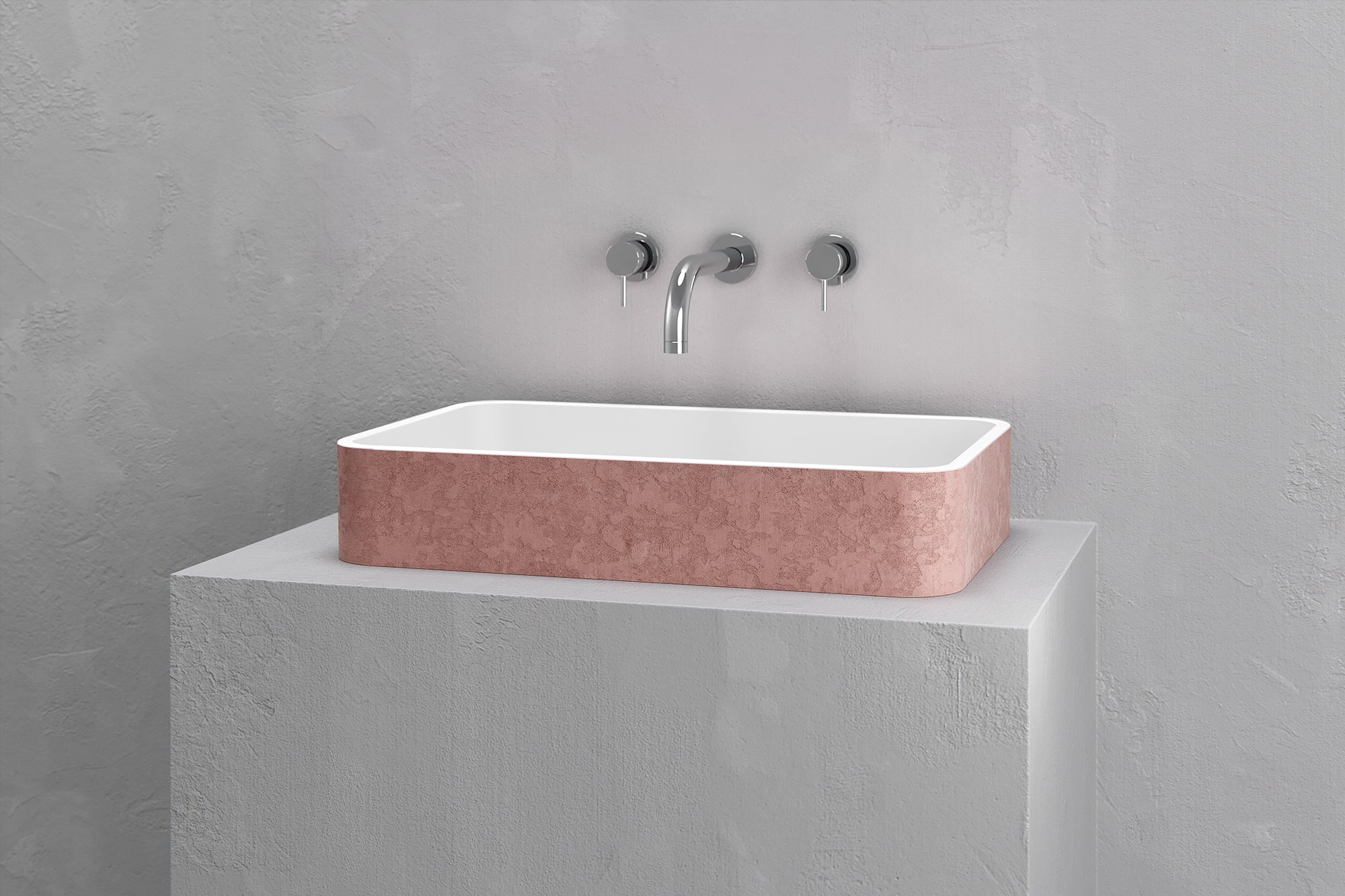 Rectangular vessel sink
