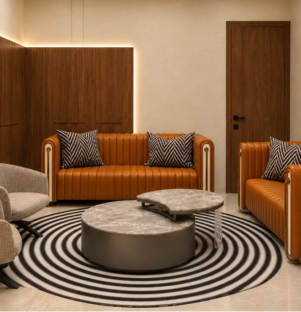 Round Marble Accent Table