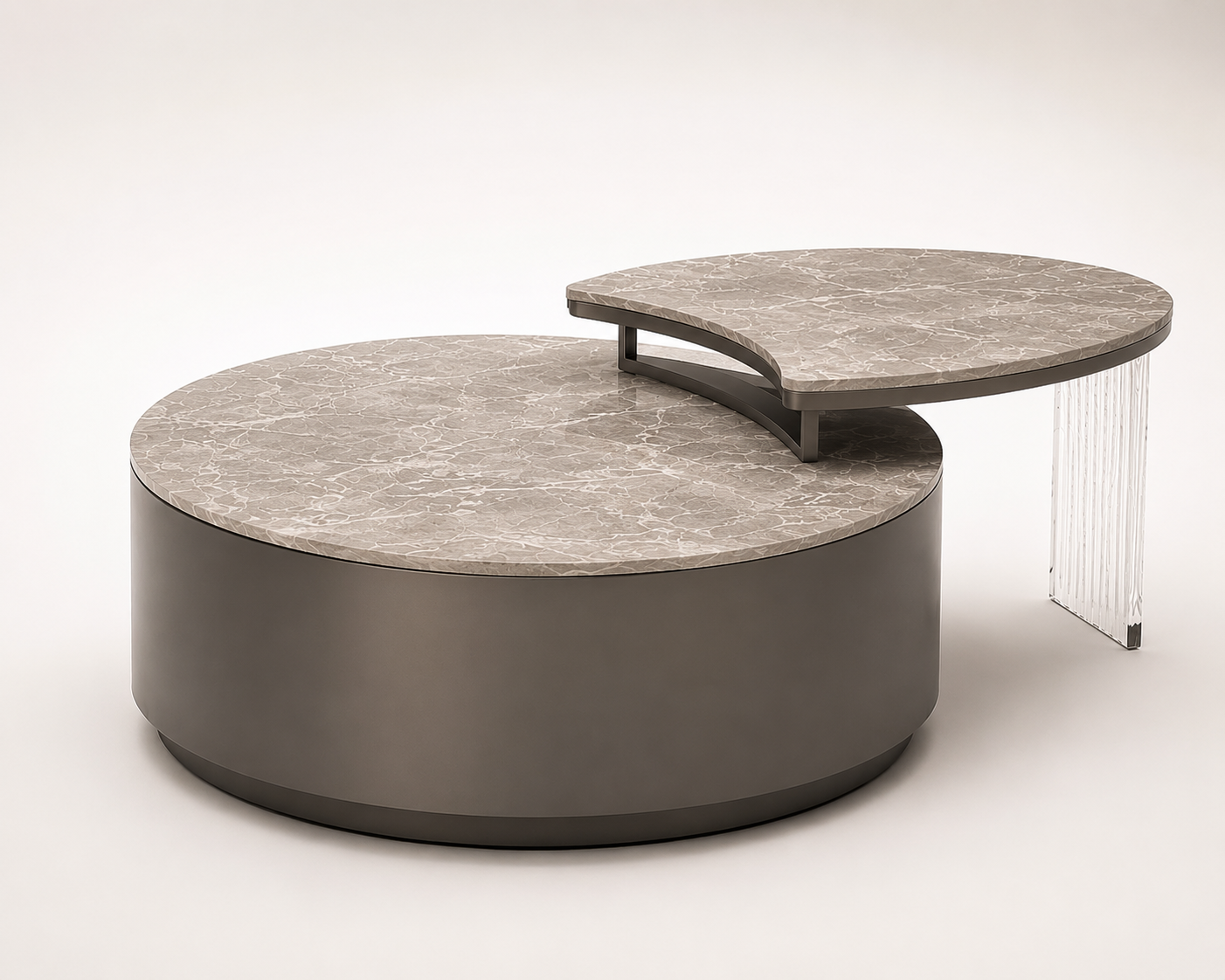 Round Marble Accent Table