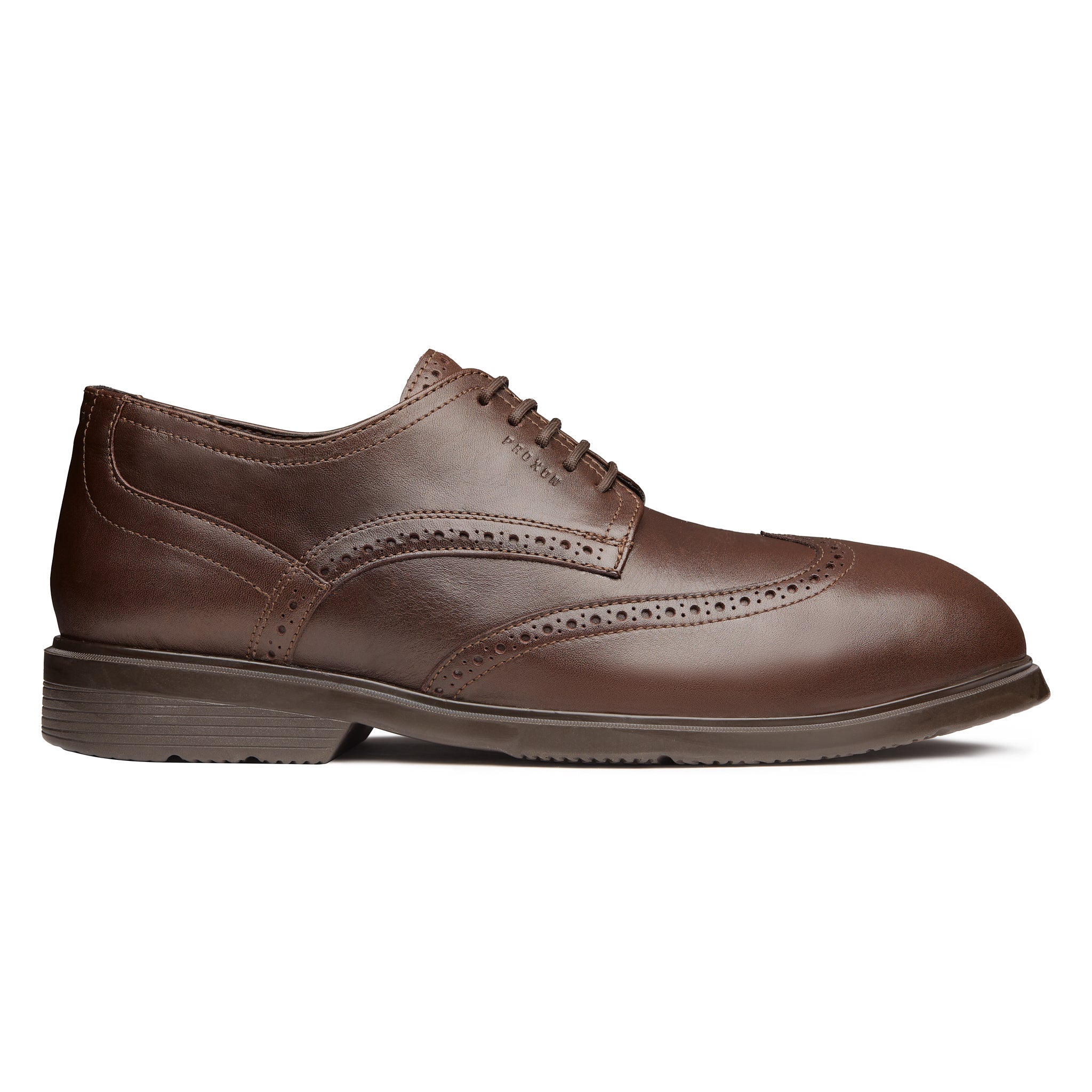 SOFT TOE OXFORD WORK SHOE CAPTAIN BROWN