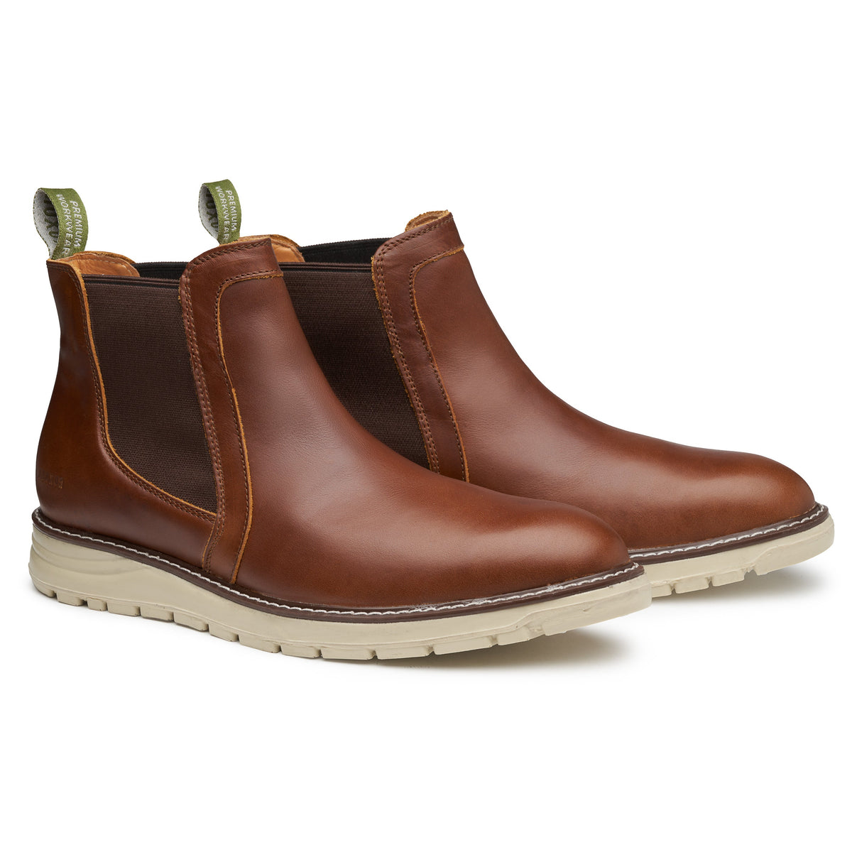 STEEL TOE CHELSEA WORK BOOT BECKS AMBER