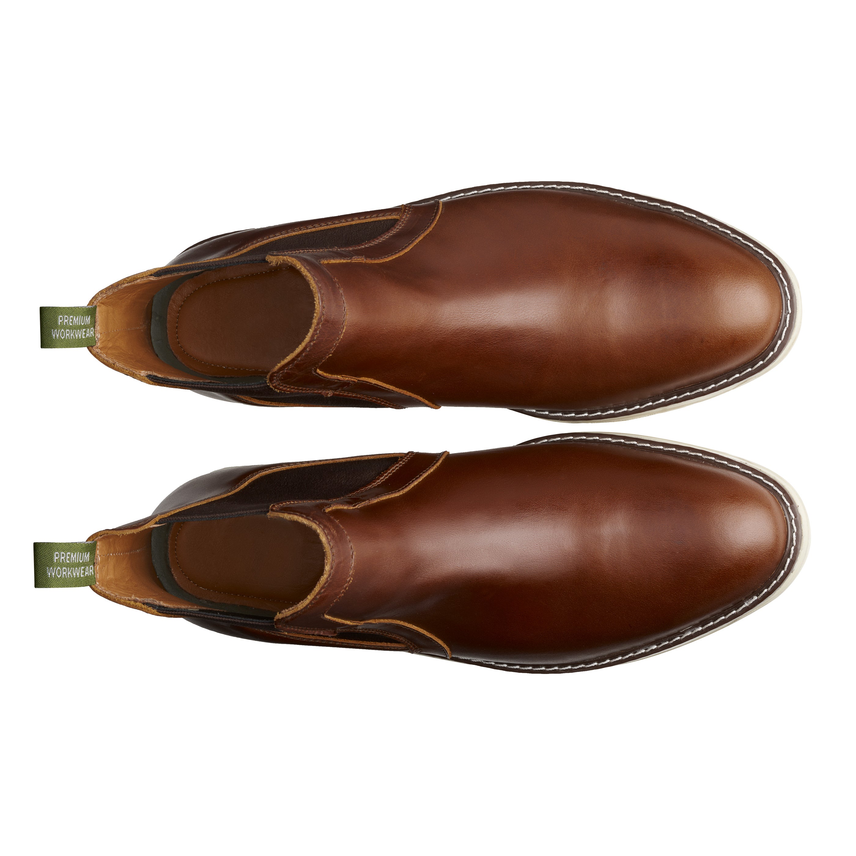 STEEL TOE CHELSEA WORK BOOT BECKS AMBER