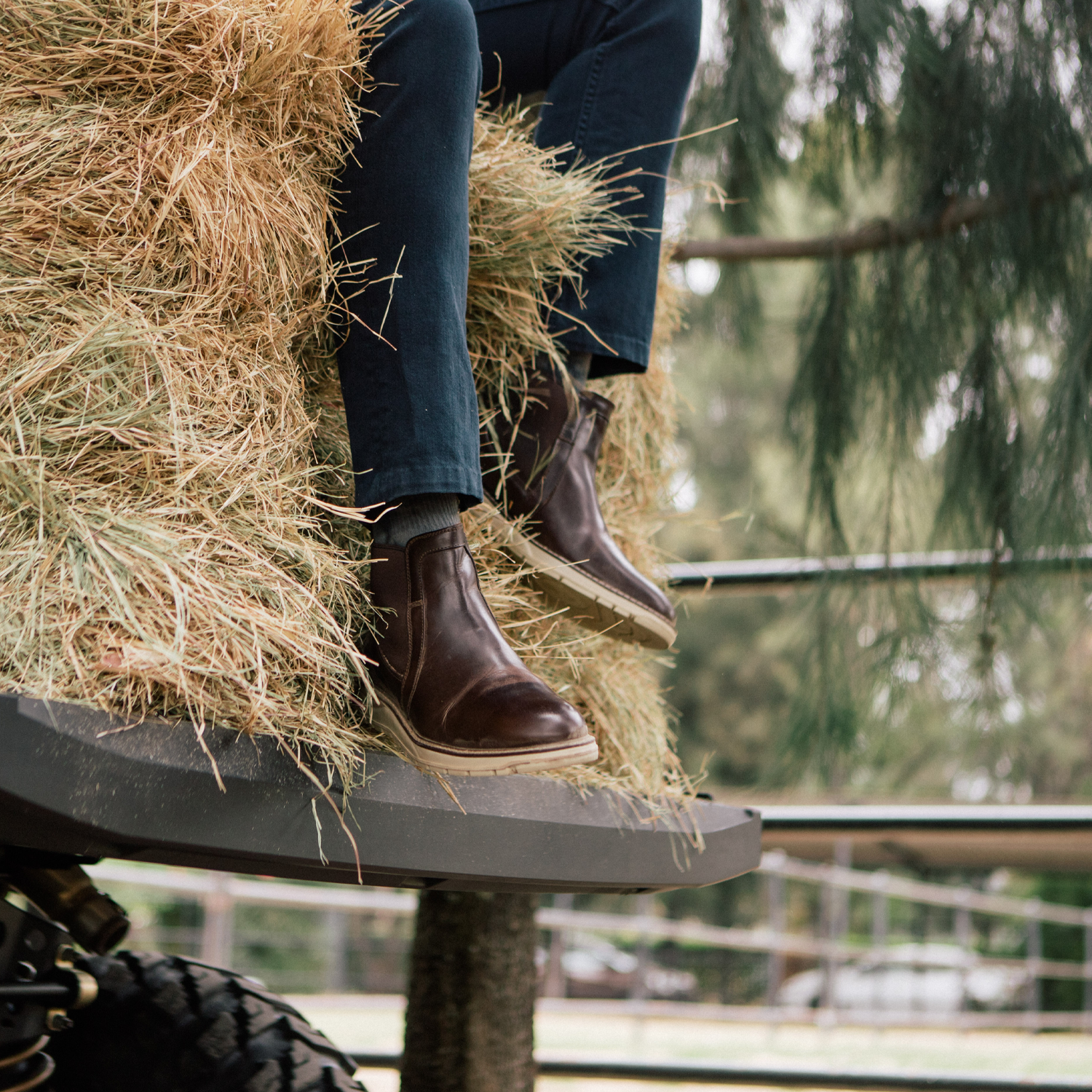 STEEL TOE CHELSEA WORK BOOT BECKS BROWN