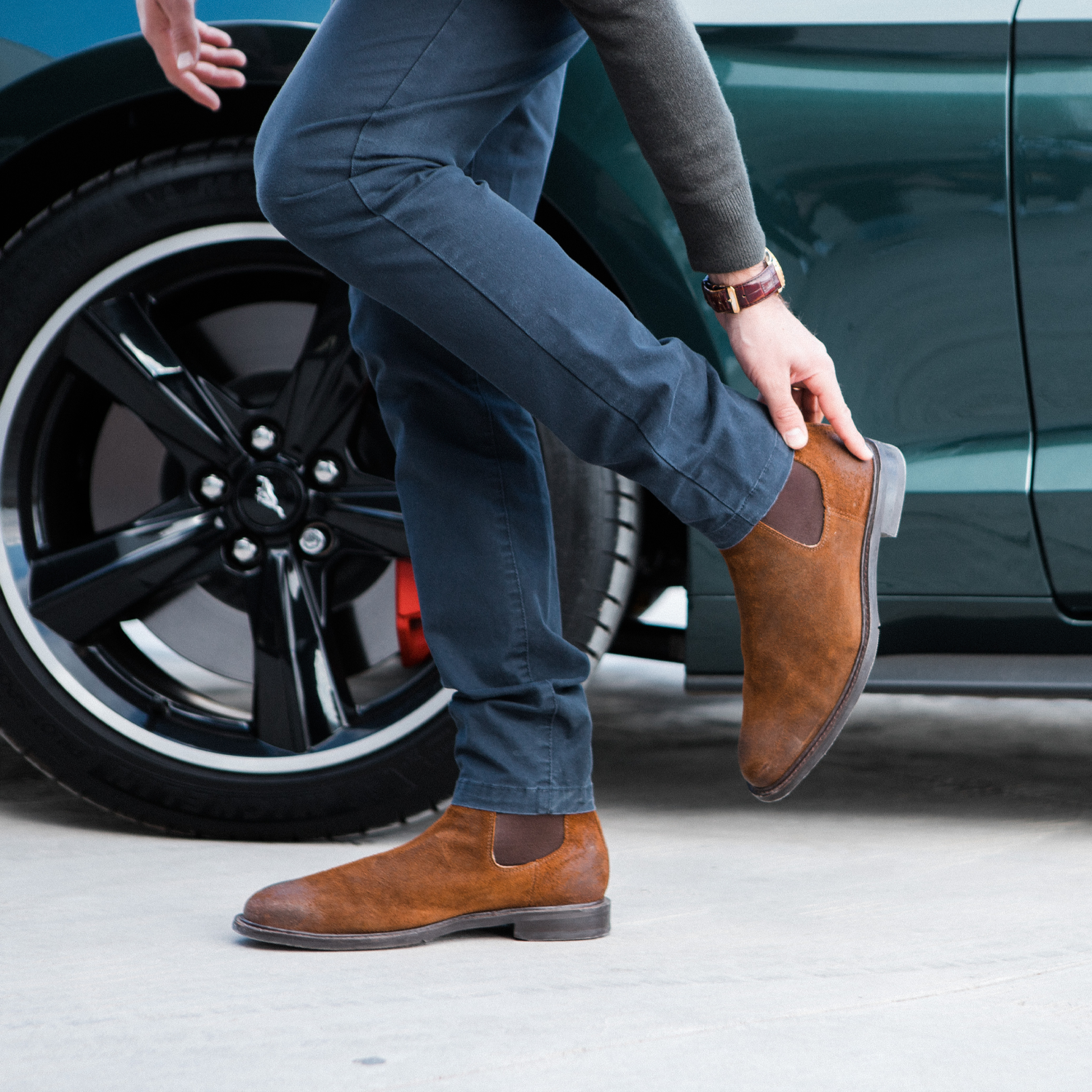 STEEL TOE CHELSEA WORK BOOT BRONX GINGER