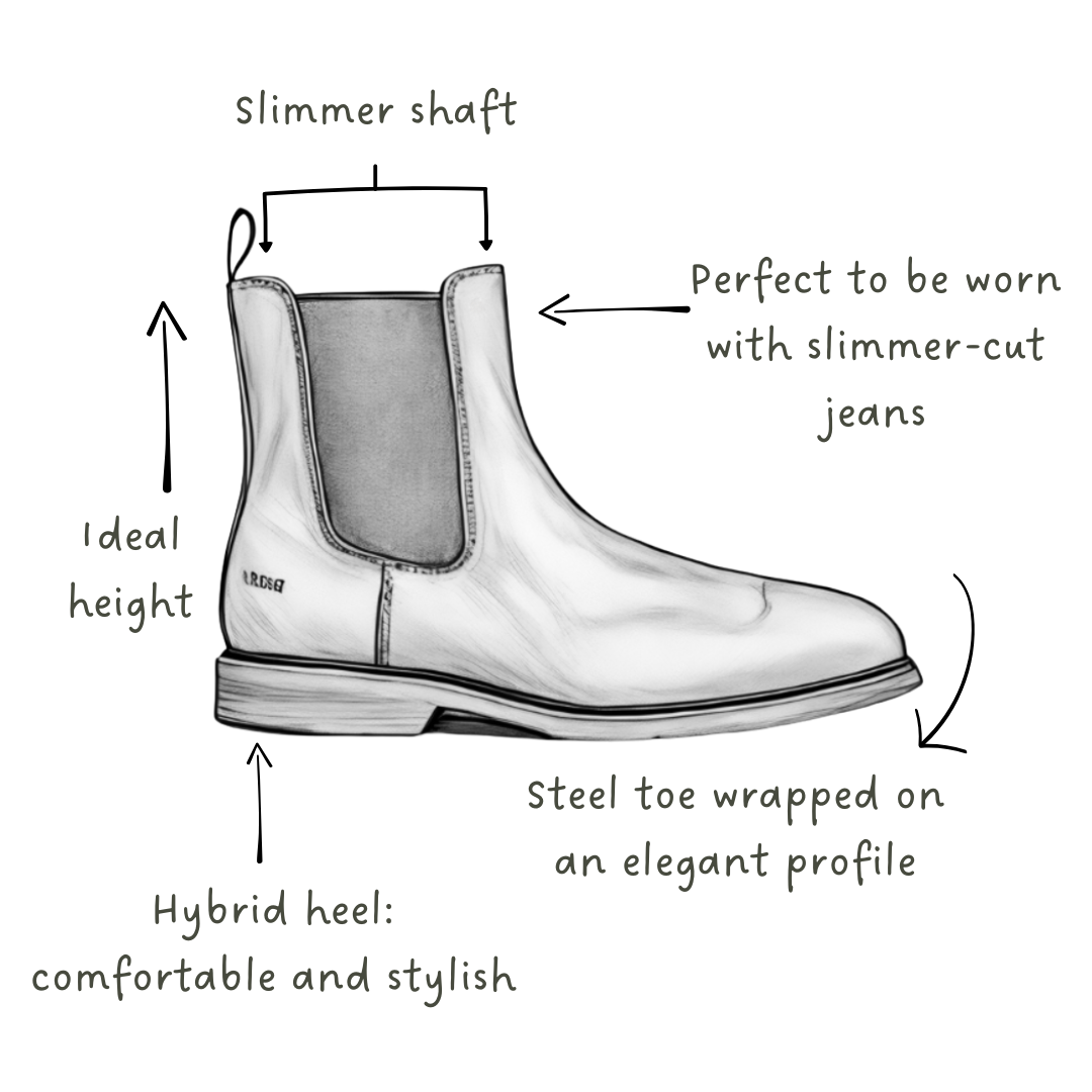 STEEL TOE CHELSEA WORK BOOT BRONX GINGER