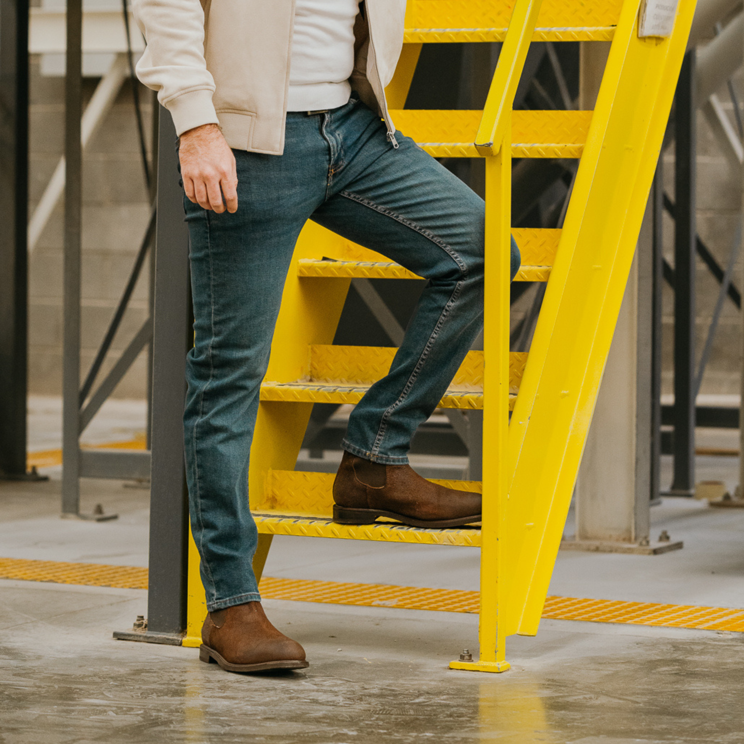 STEEL TOE CHELSEA WORK BOOT BRONX MOKA