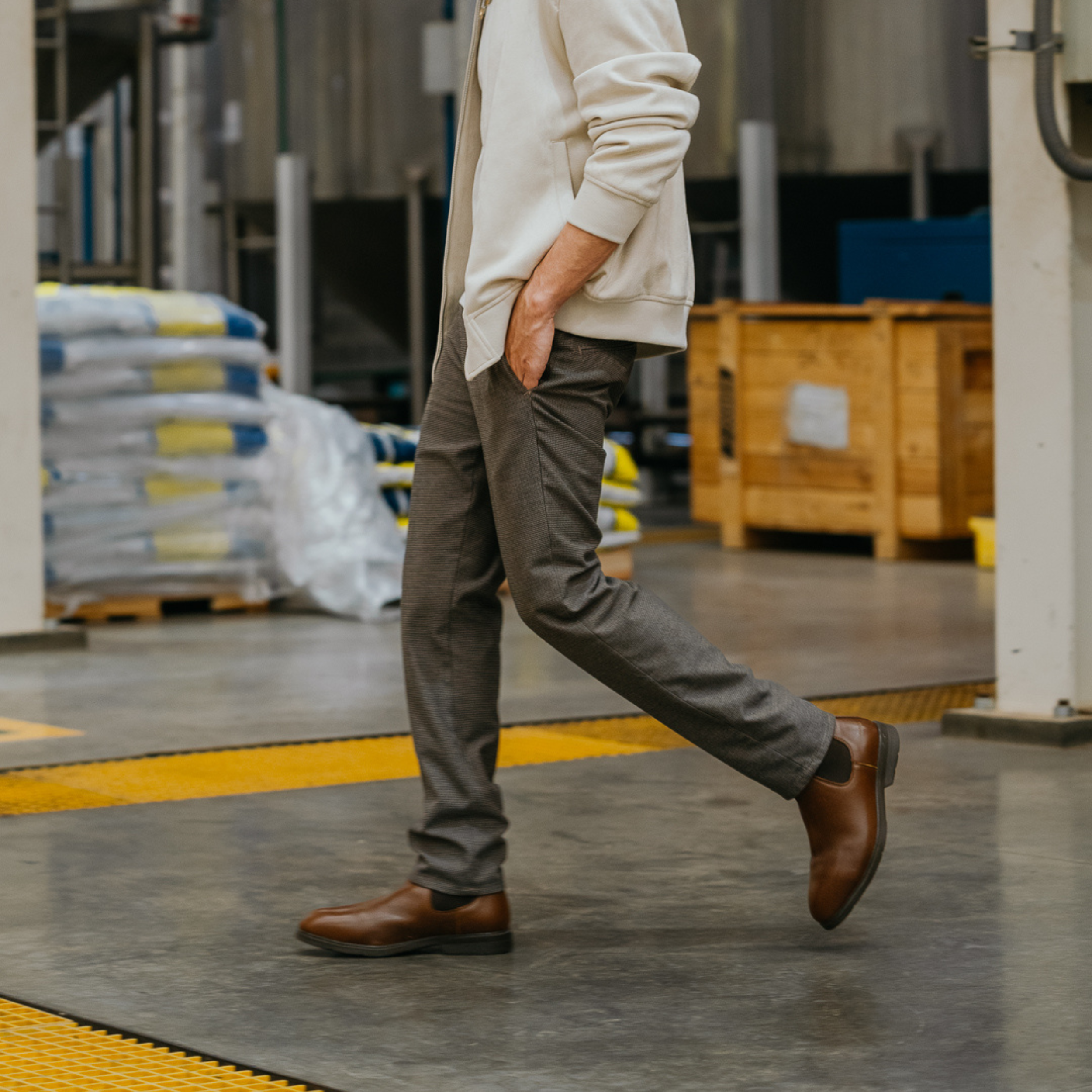 STEEL TOE CHELSEA WORK BOOT TULSA AMBER