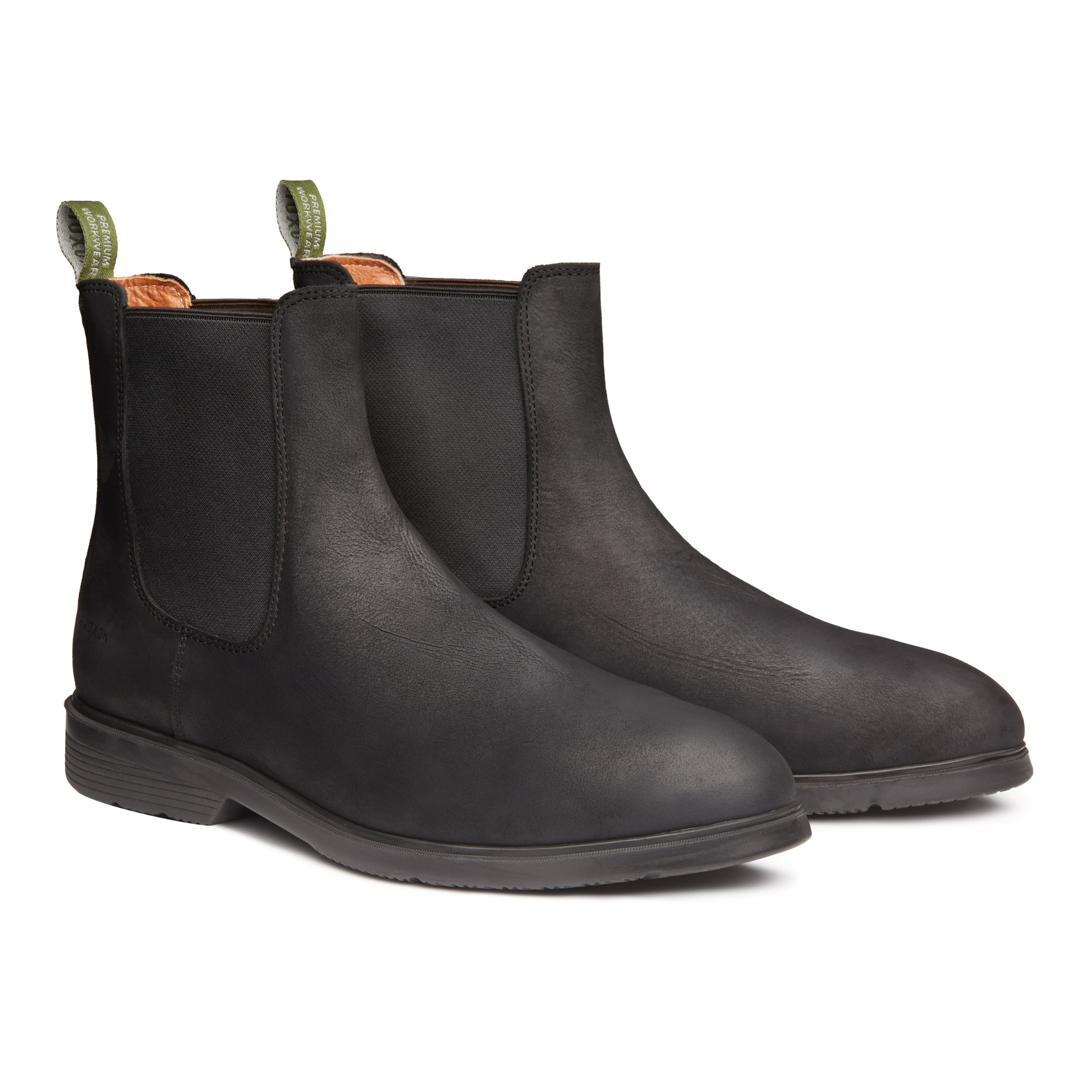 STEEL TOE CHELSEA WORK BOOT TULSA BLACK MATTE