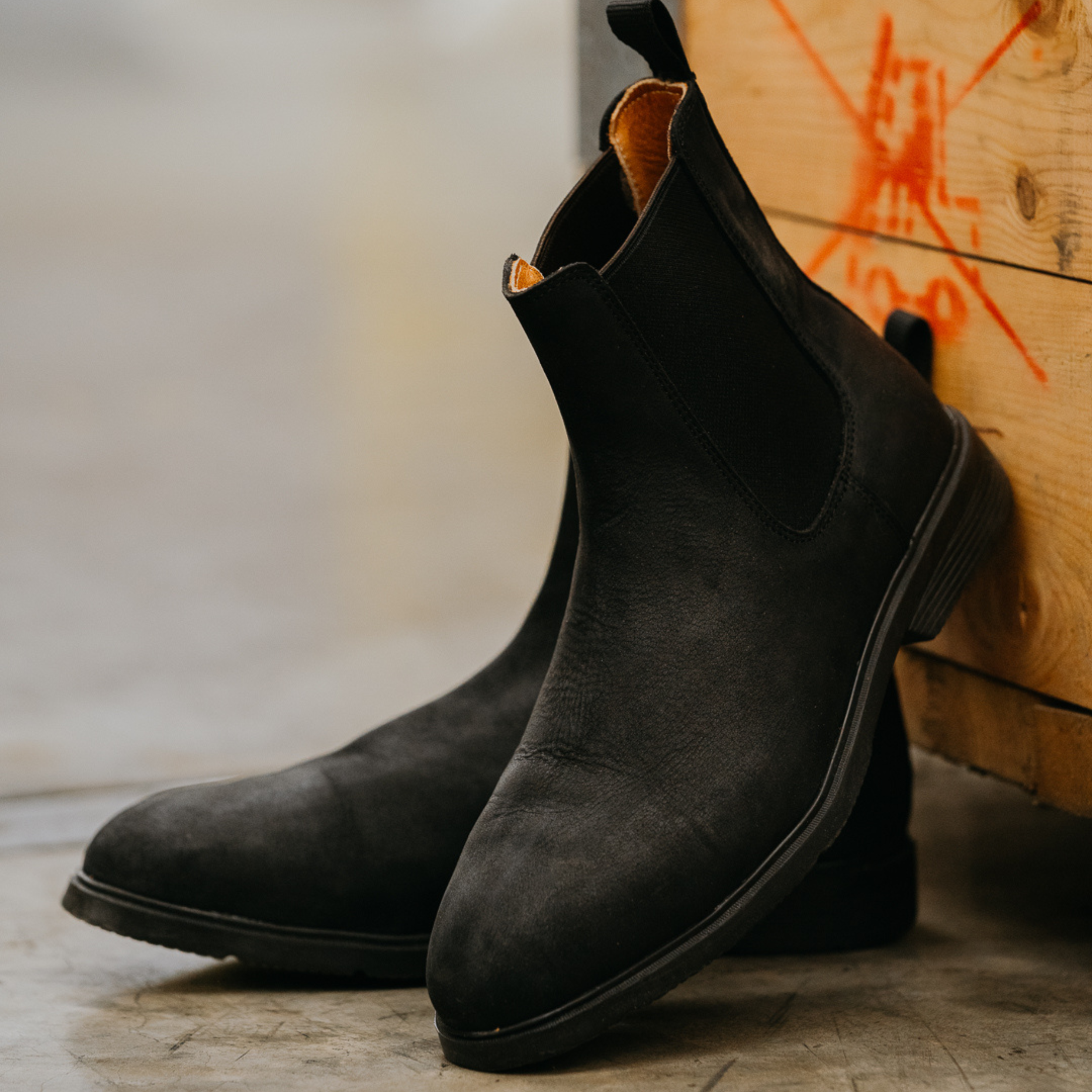 STEEL TOE CHELSEA WORK BOOT TULSA BLACK MATTE