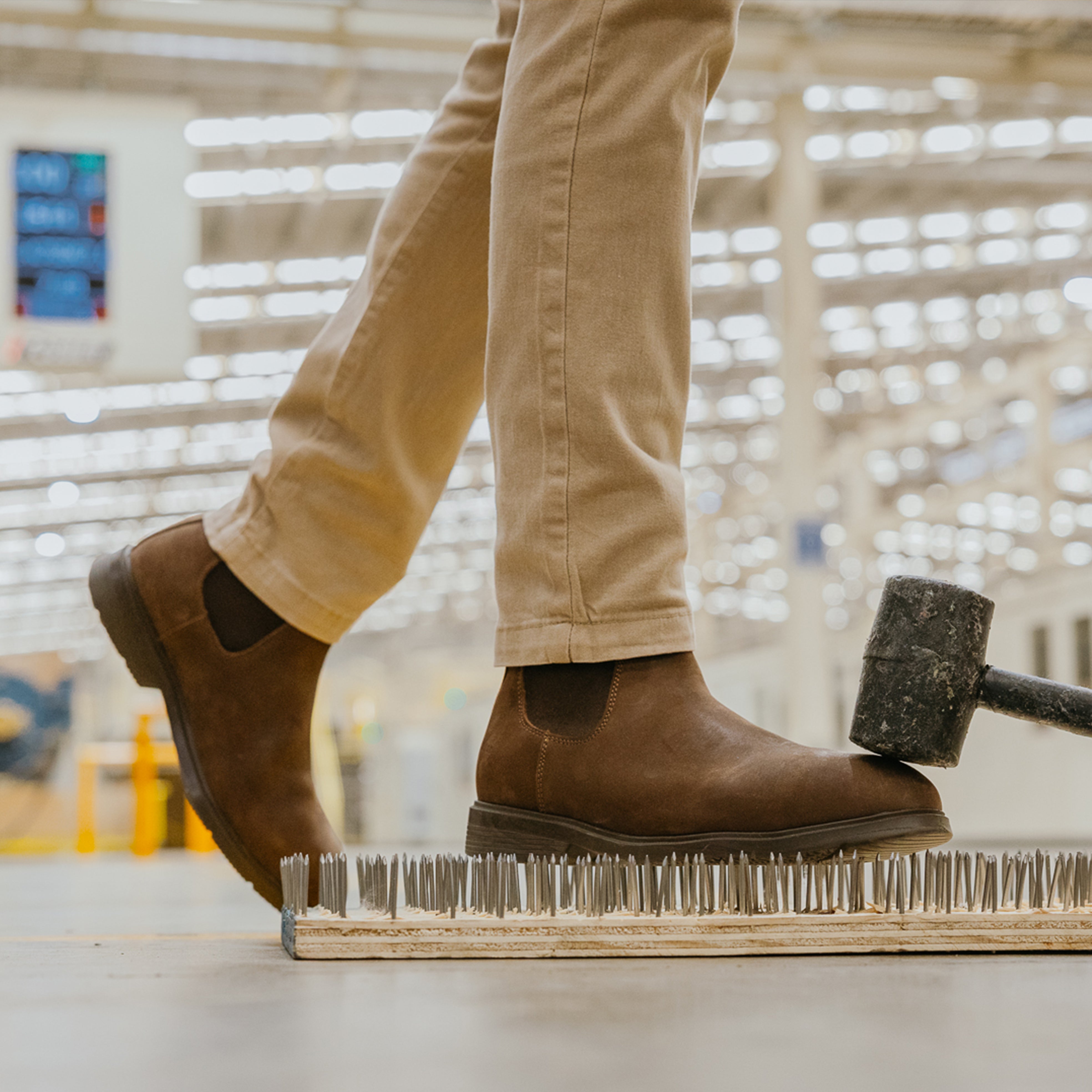 STEEL TOE CHELSEA WORK BOOT TULSA TOBACCO