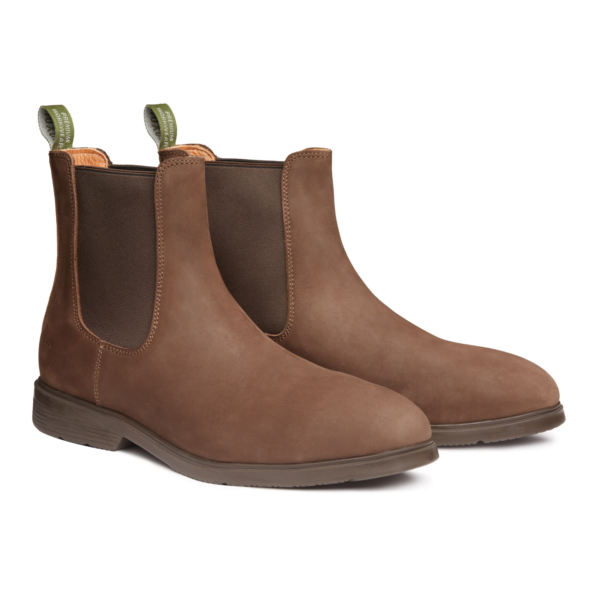 STEEL TOE CHELSEA WORK BOOT TULSA TOBACCO