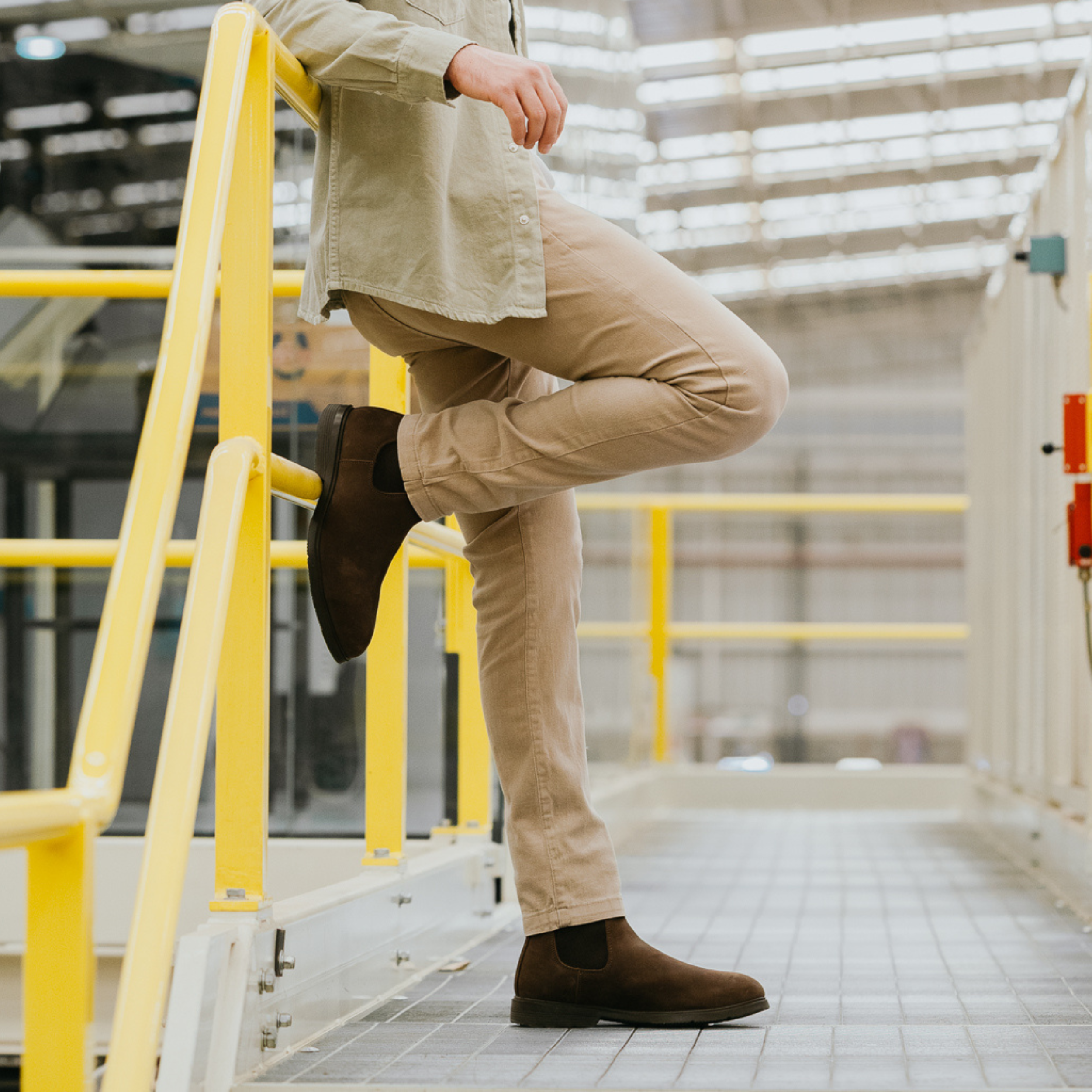 STEEL TOE CHELSEA WORK BOOT TULSA TOBACCO