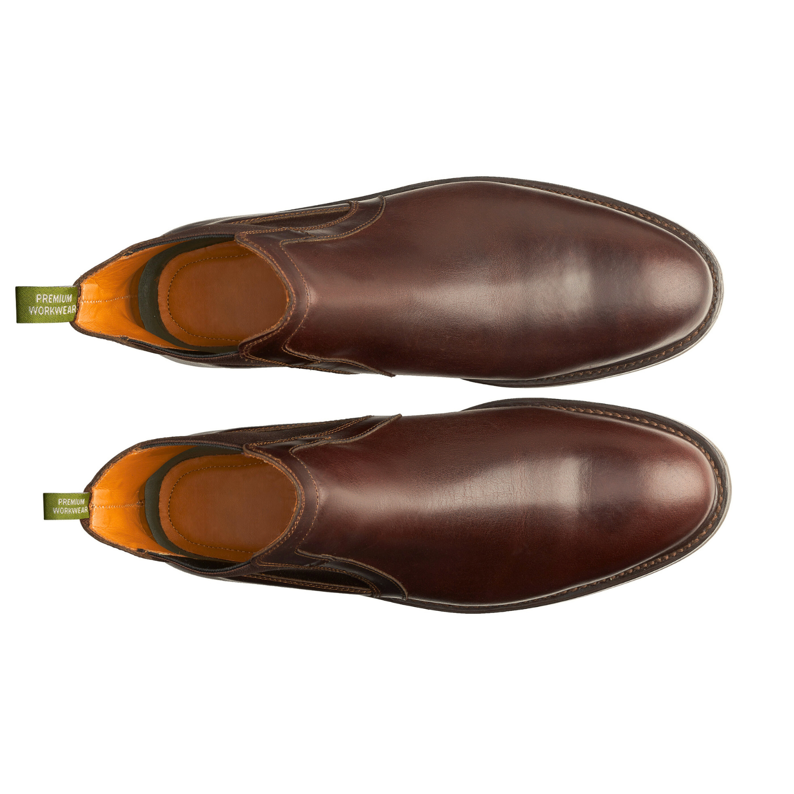 STEEL TOE CHELSEA WORK BOOT WALLACE BROWN