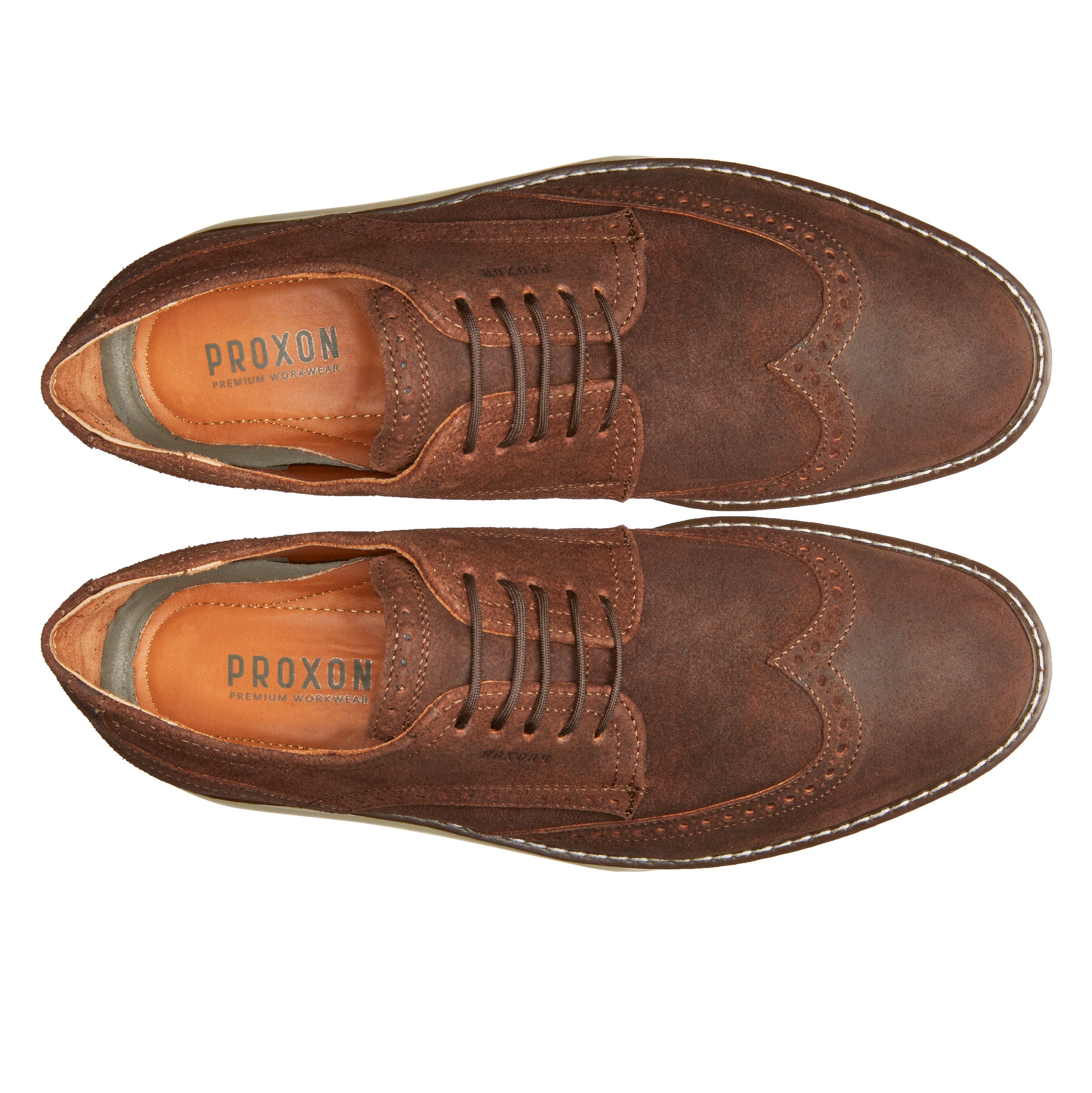 STEEL TOE DERBY WORK SHOES MASTER MOKA