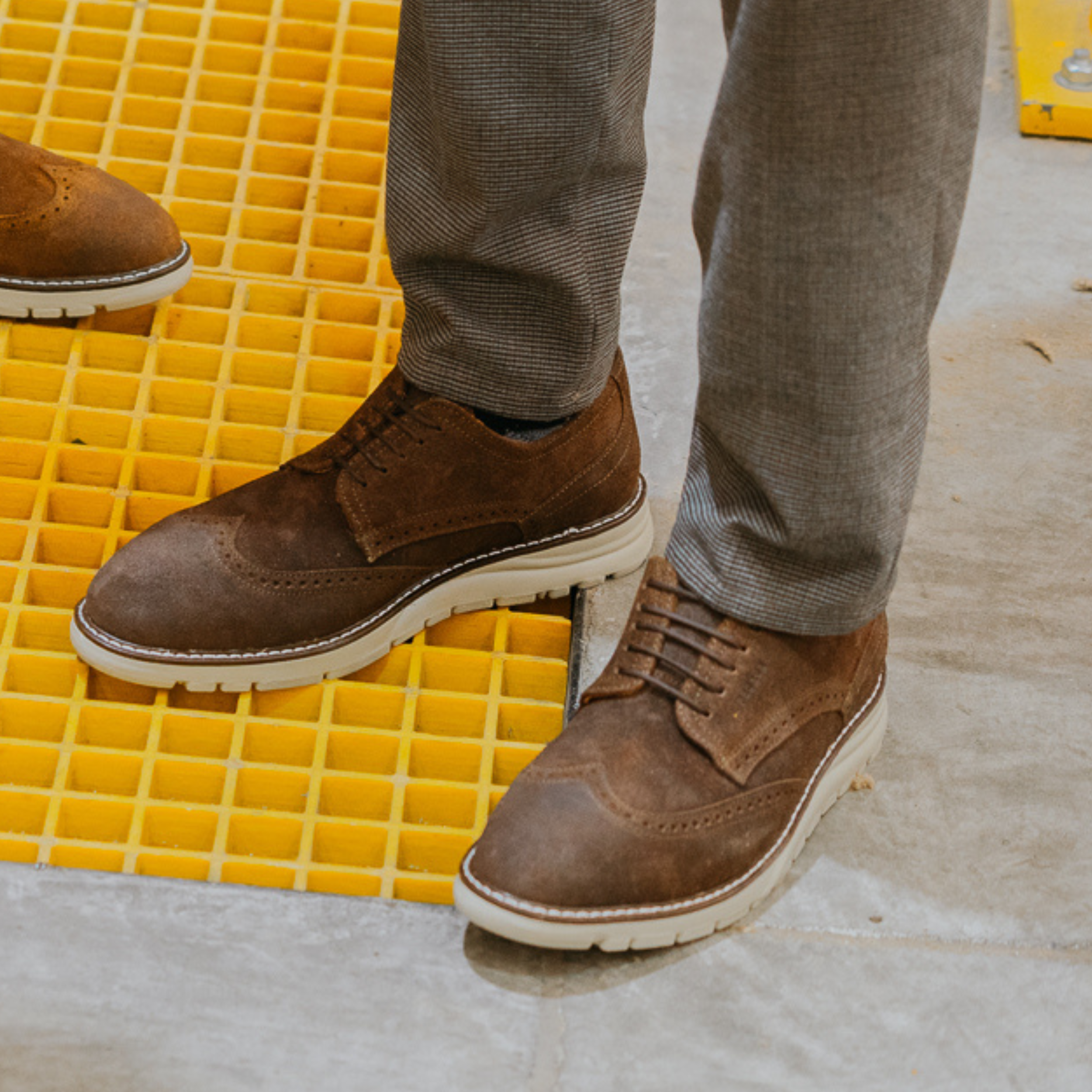 STEEL TOE DERBY WORK SHOES MASTER MOKA