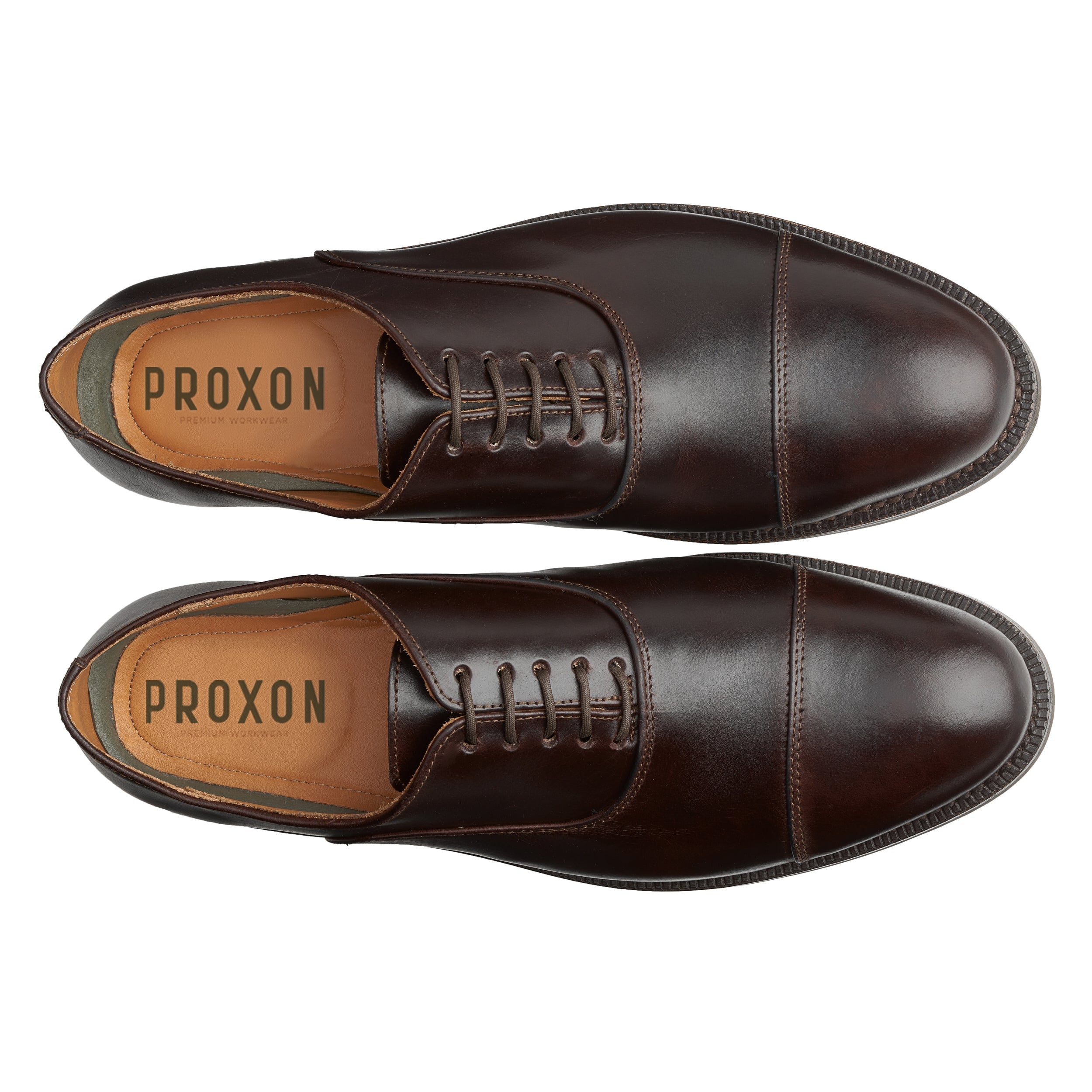 STEEL TOE EXECUTIVE WORK SHOE CEO BROWN