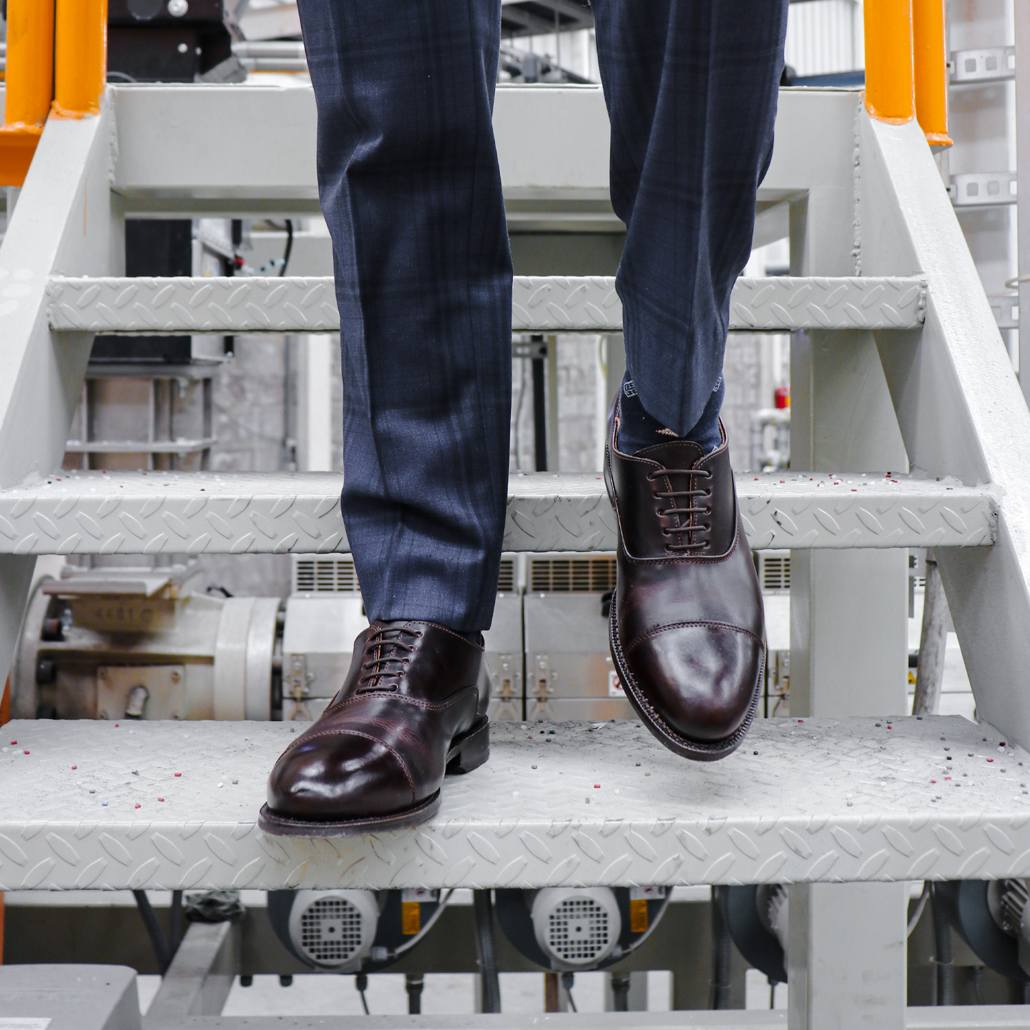 STEEL TOE EXECUTIVE WORK SHOE CEO BROWN