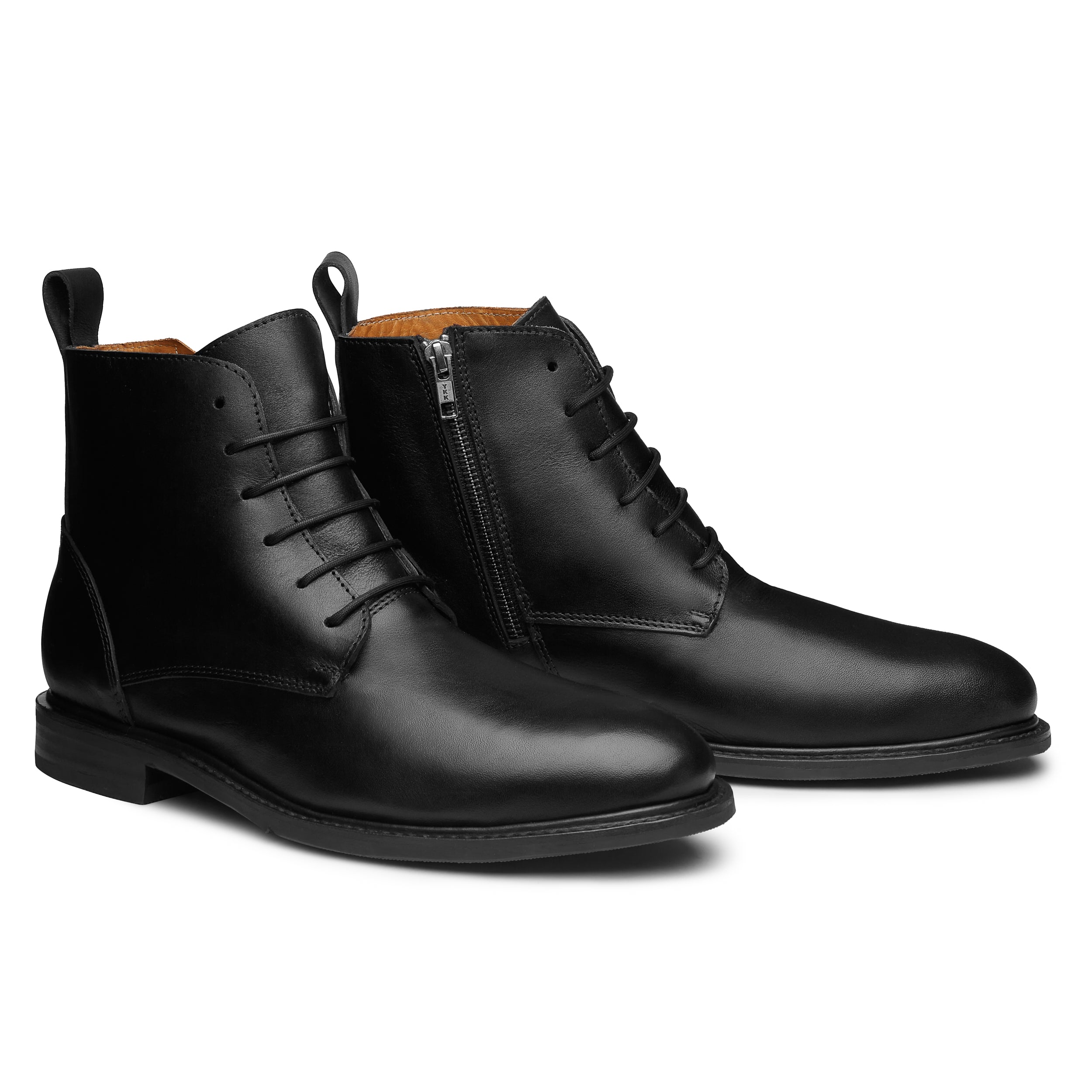STEEL TOE LACE UP WORK BOOT MICH BLACK