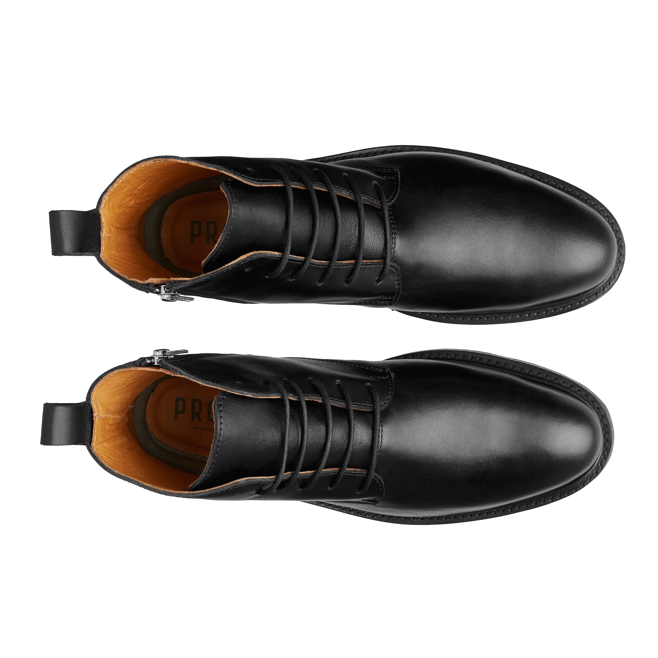 STEEL TOE LACE UP WORK BOOT MICH BLACK