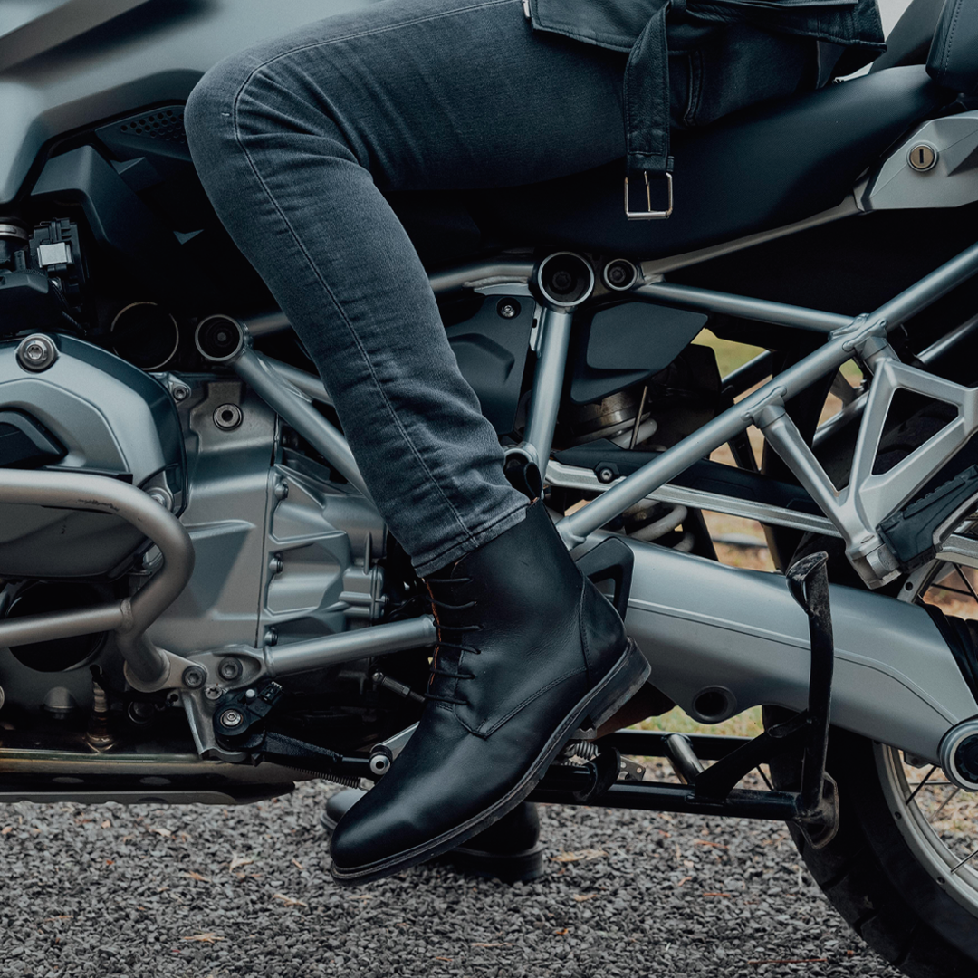 STEEL TOE LACE UP WORK BOOT MICH BLACK