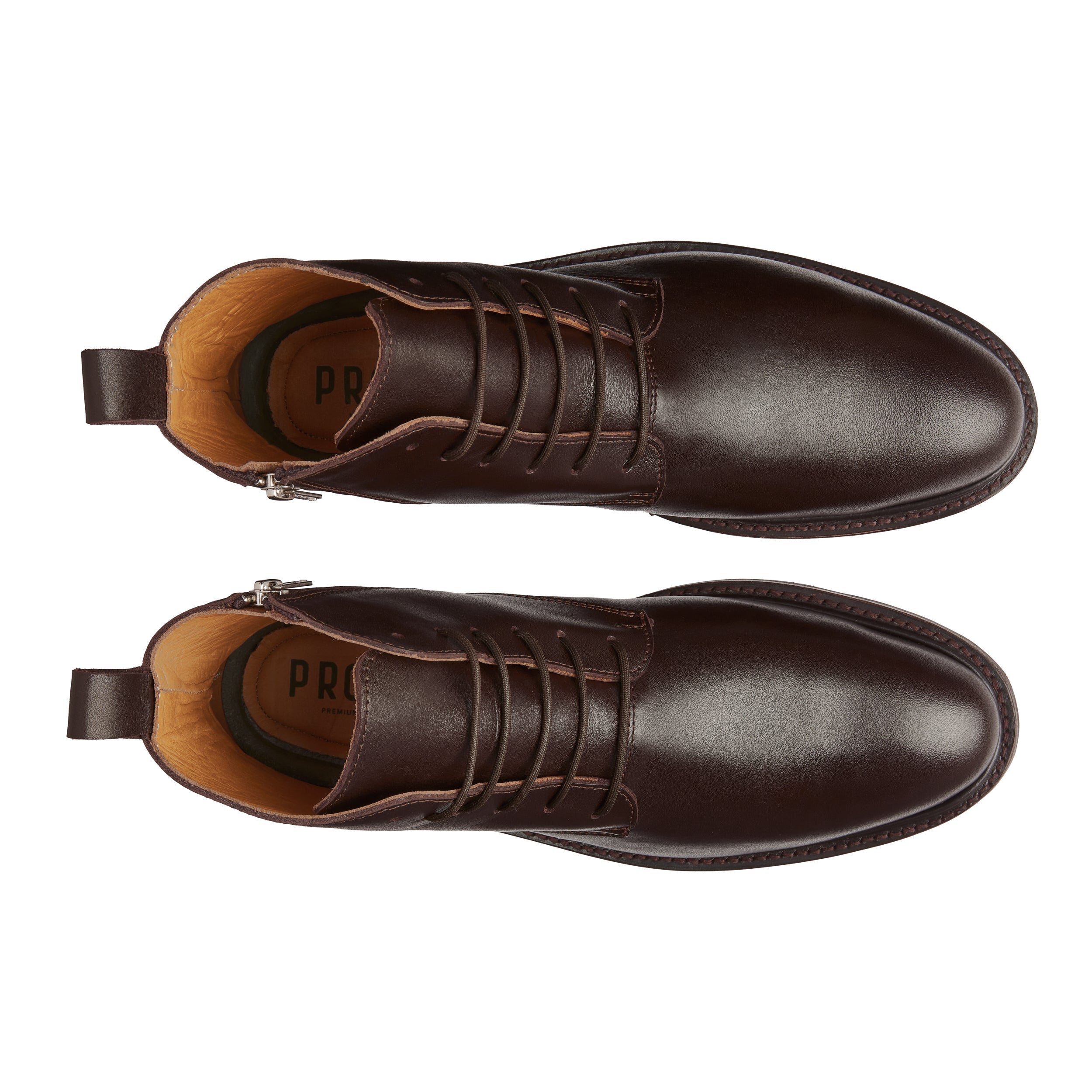 STEEL TOE LACE UP WORK BOOT MICH BROWN
