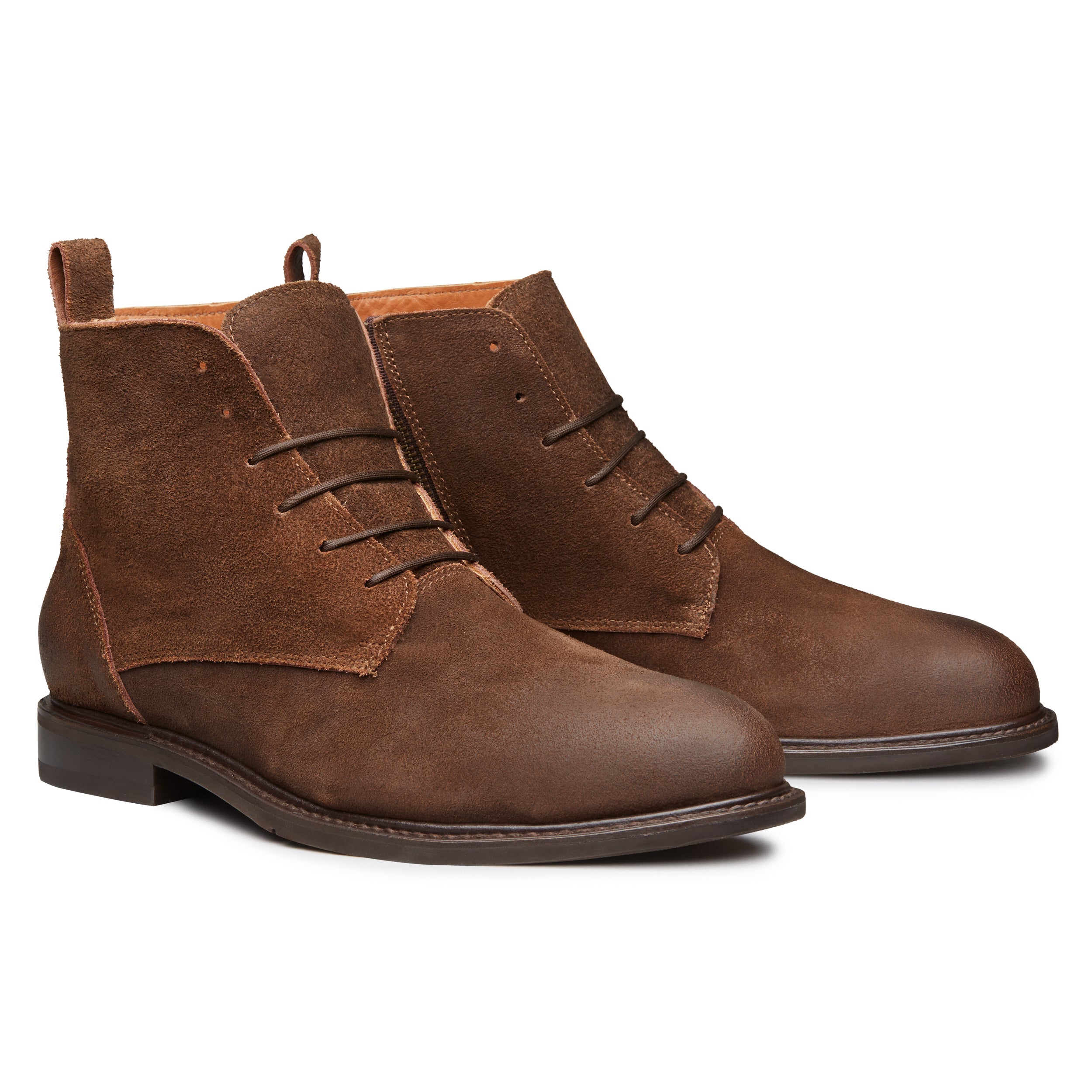 STEEL TOE LACE UP WORK BOOT MICH  MOKA