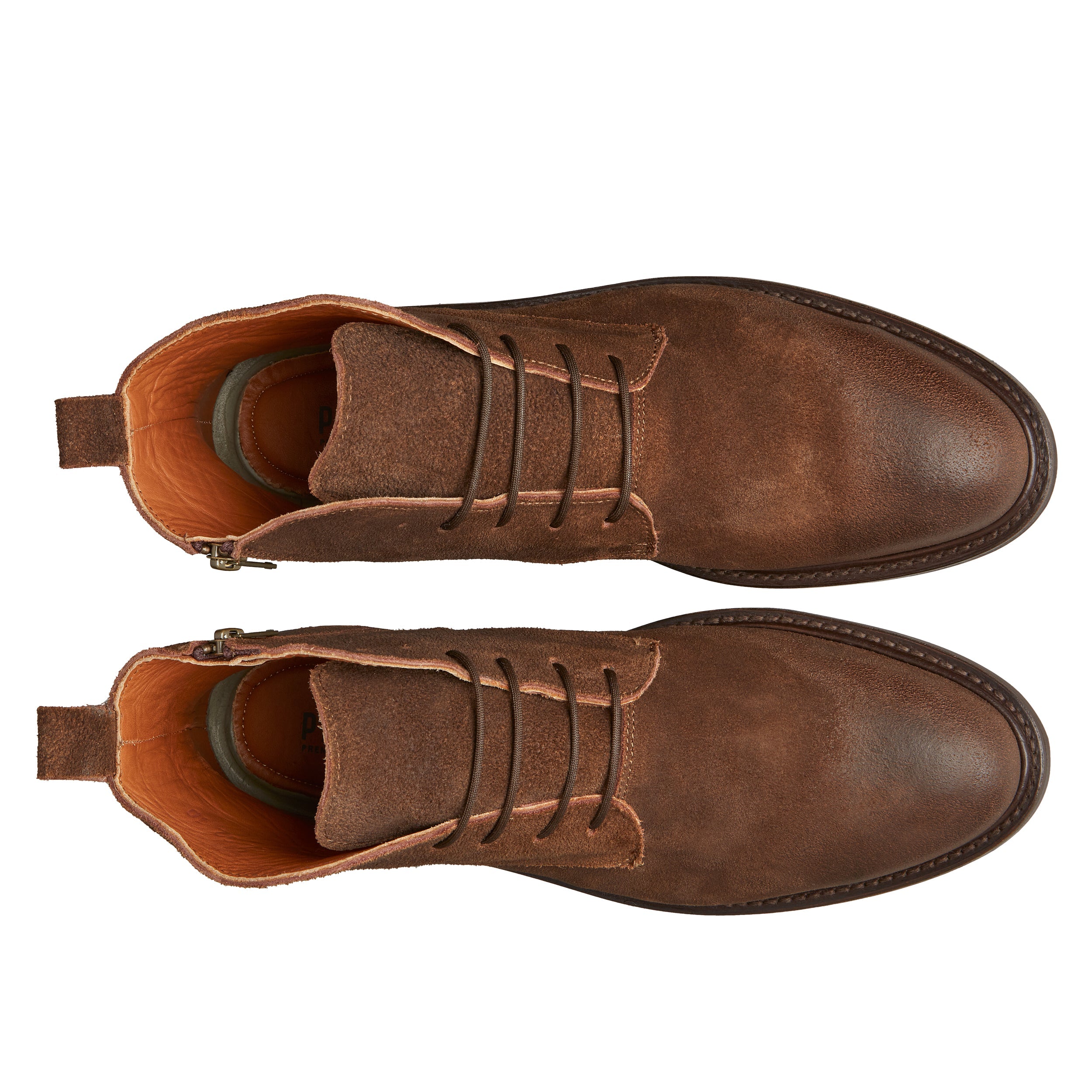 STEEL TOE LACE UP WORK BOOT MICH  MOKA
