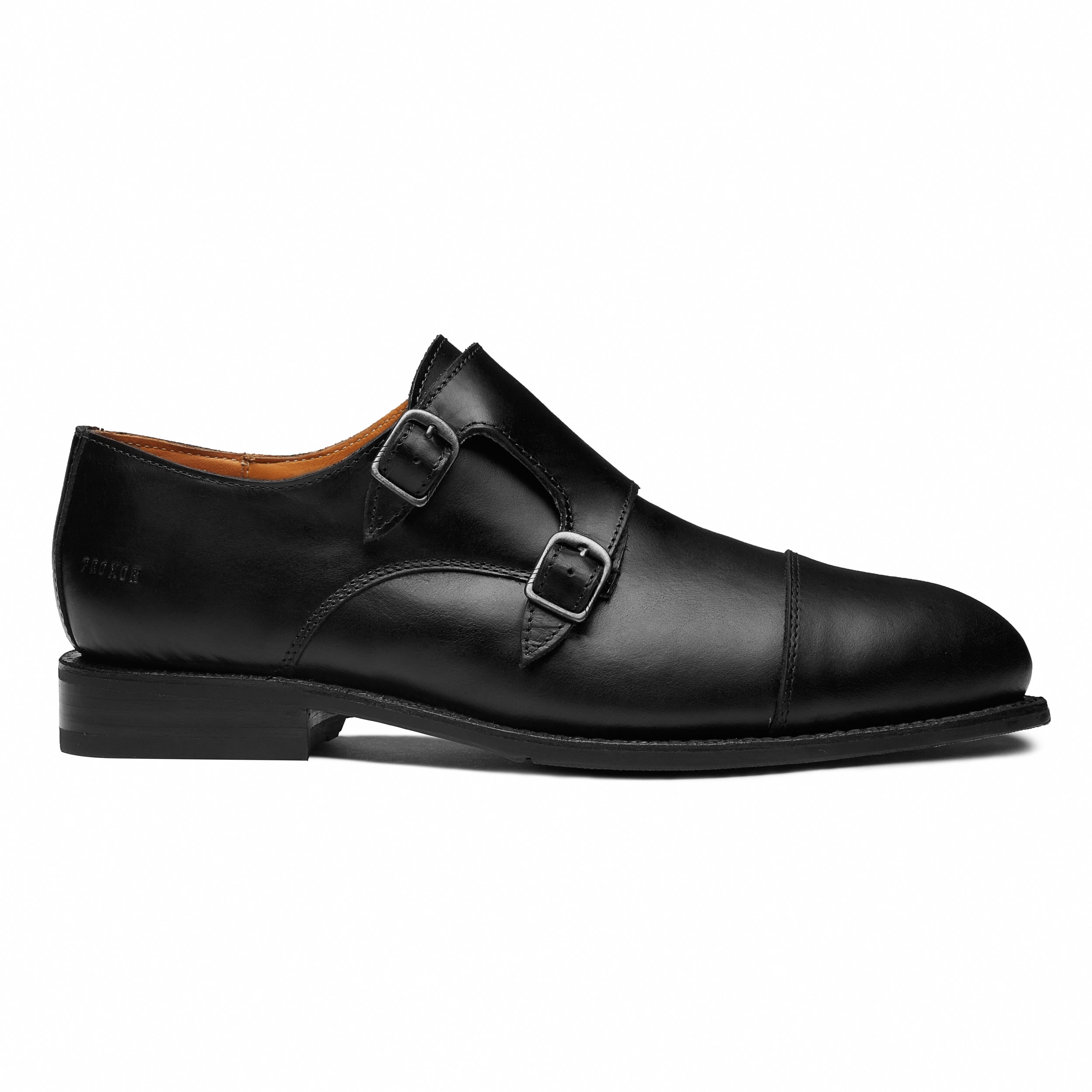 STEEL TOE MONK STRAP WORK SHOE DANTE BLACK