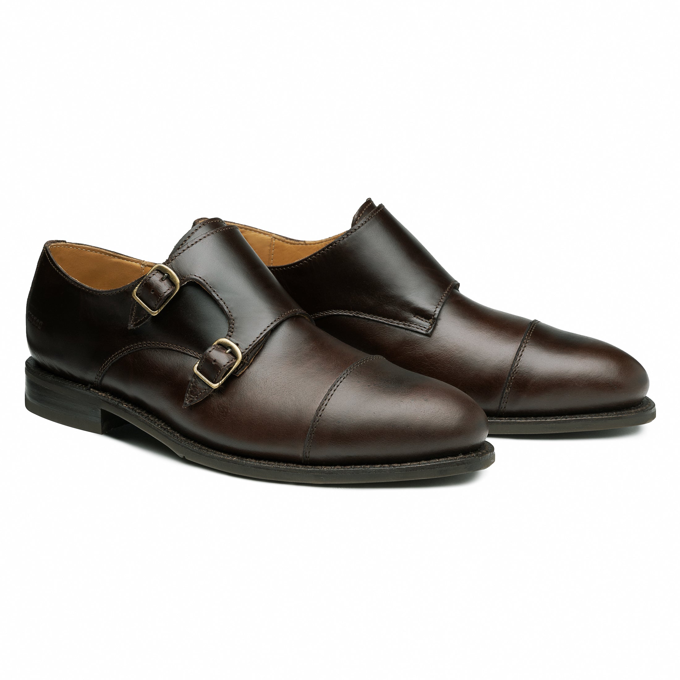 STEEL TOE MONK STRAP WORK SHOE DANTE BROWN