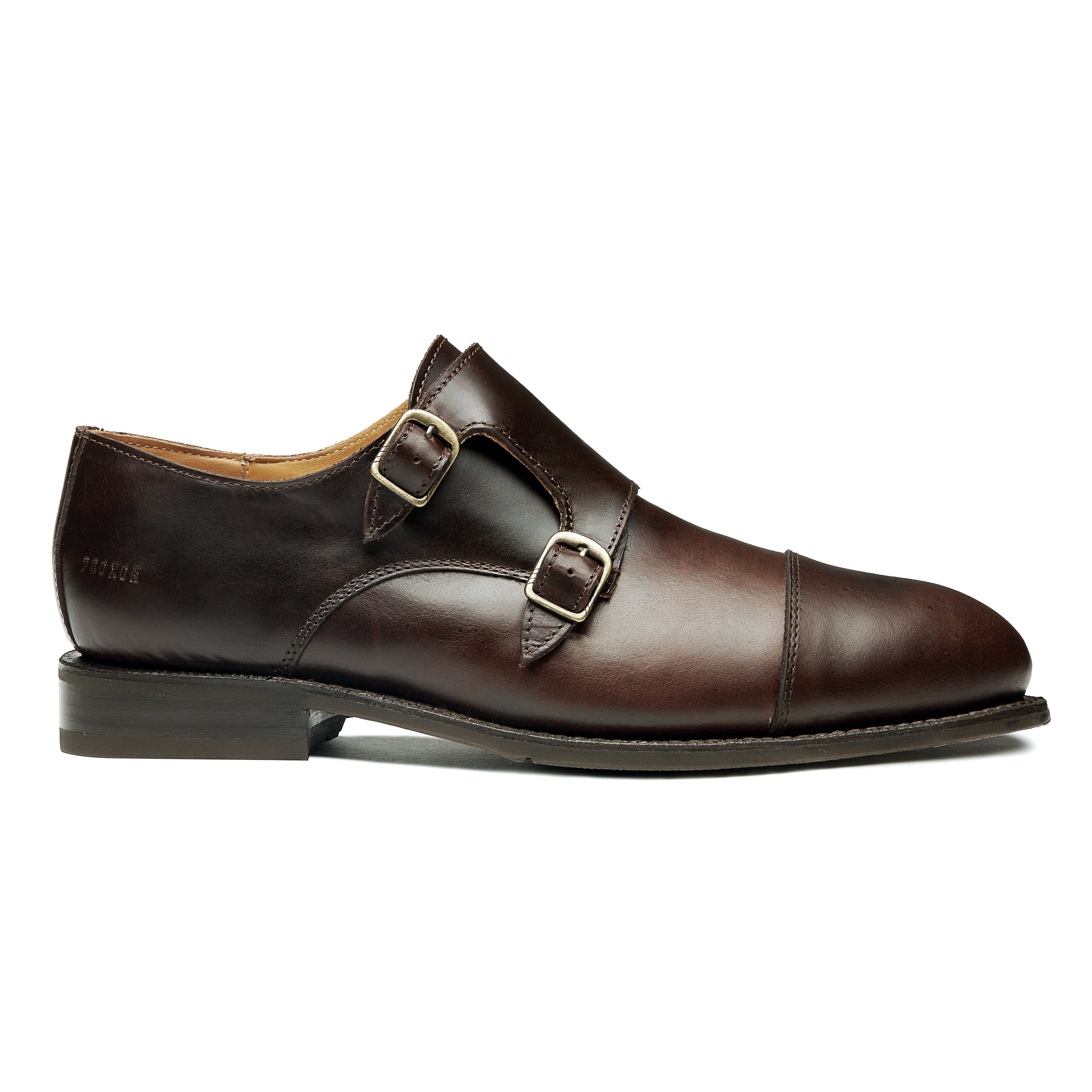 STEEL TOE MONK STRAP WORK SHOE DANTE BROWN