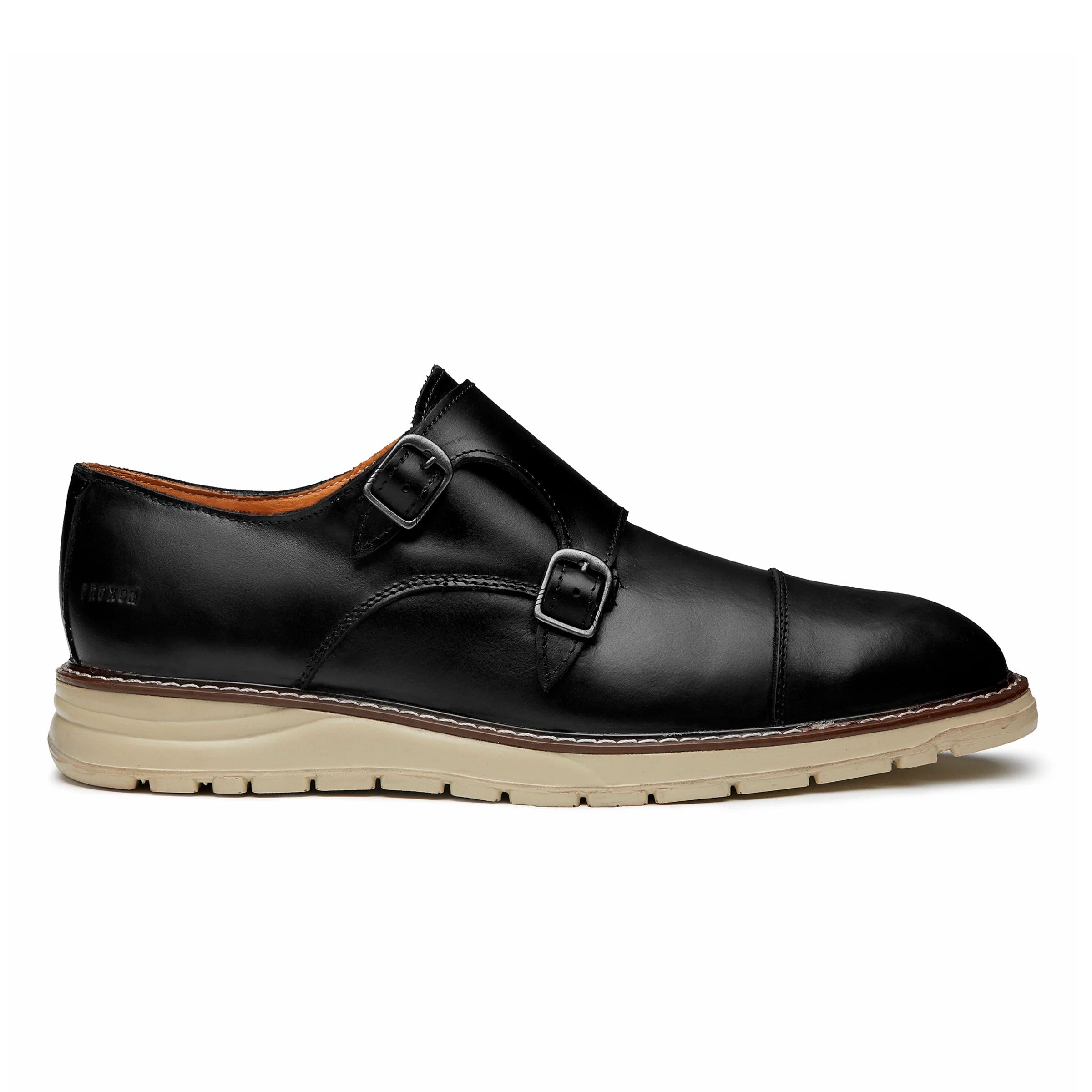 STEEL TOE MONK STRAP WORK SHOE GRAND BLACK