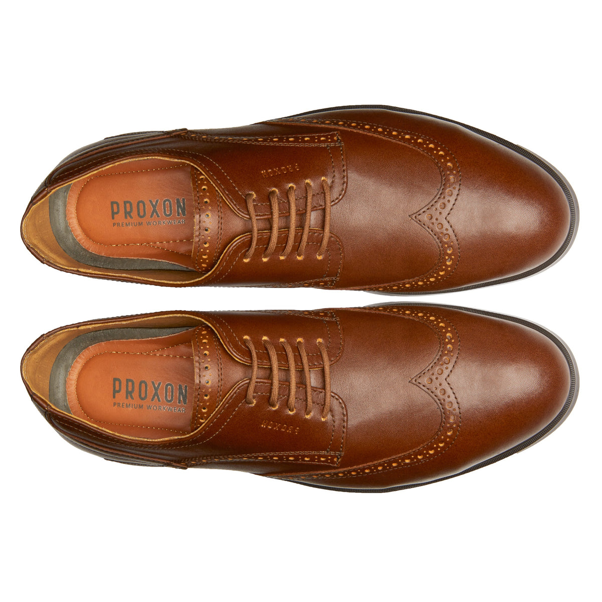 STEEL TOE OXFORD WORK SHOE CAPTAIN AMBER