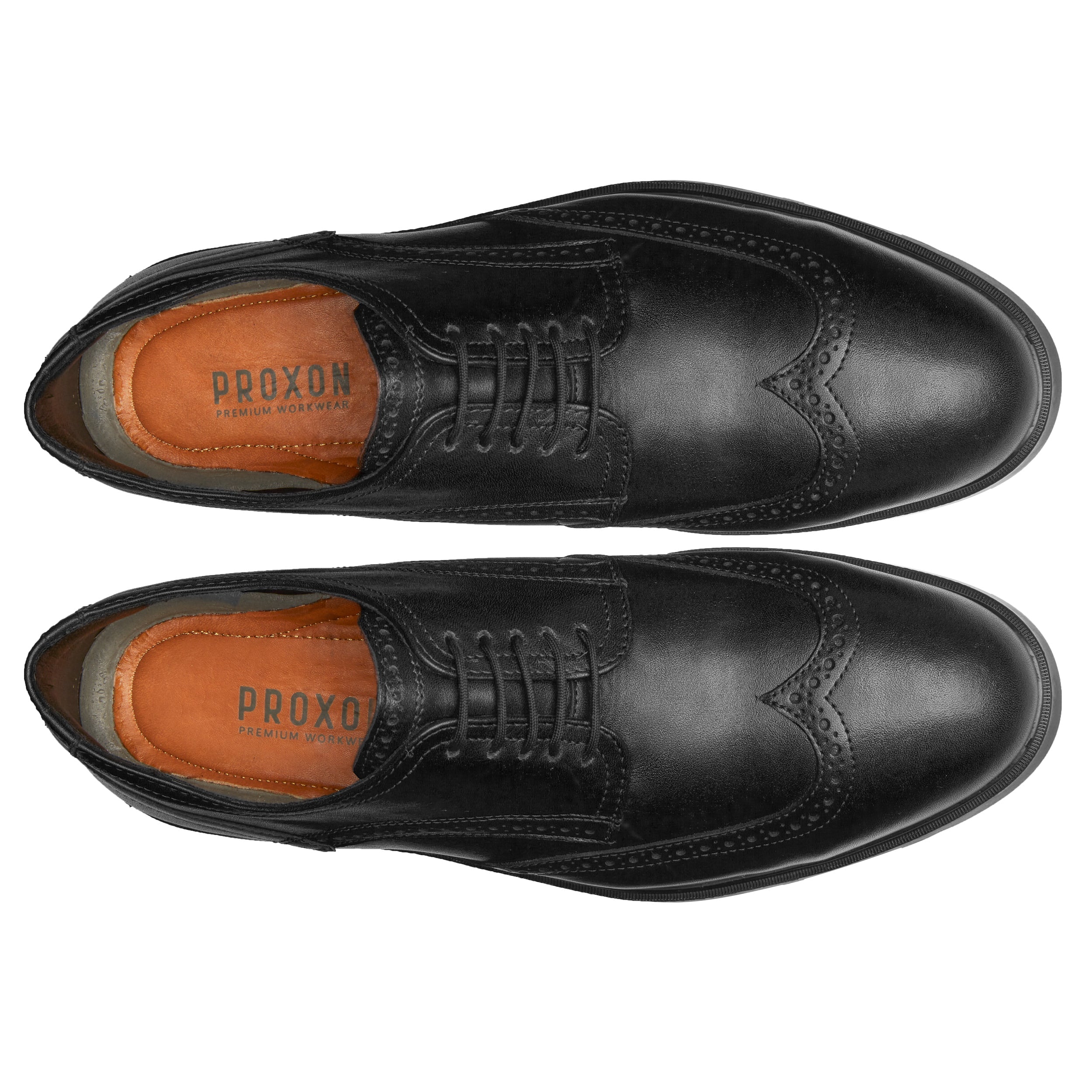 STEEL TOE OXFORD WORK SHOE CAPTAIN BLACK