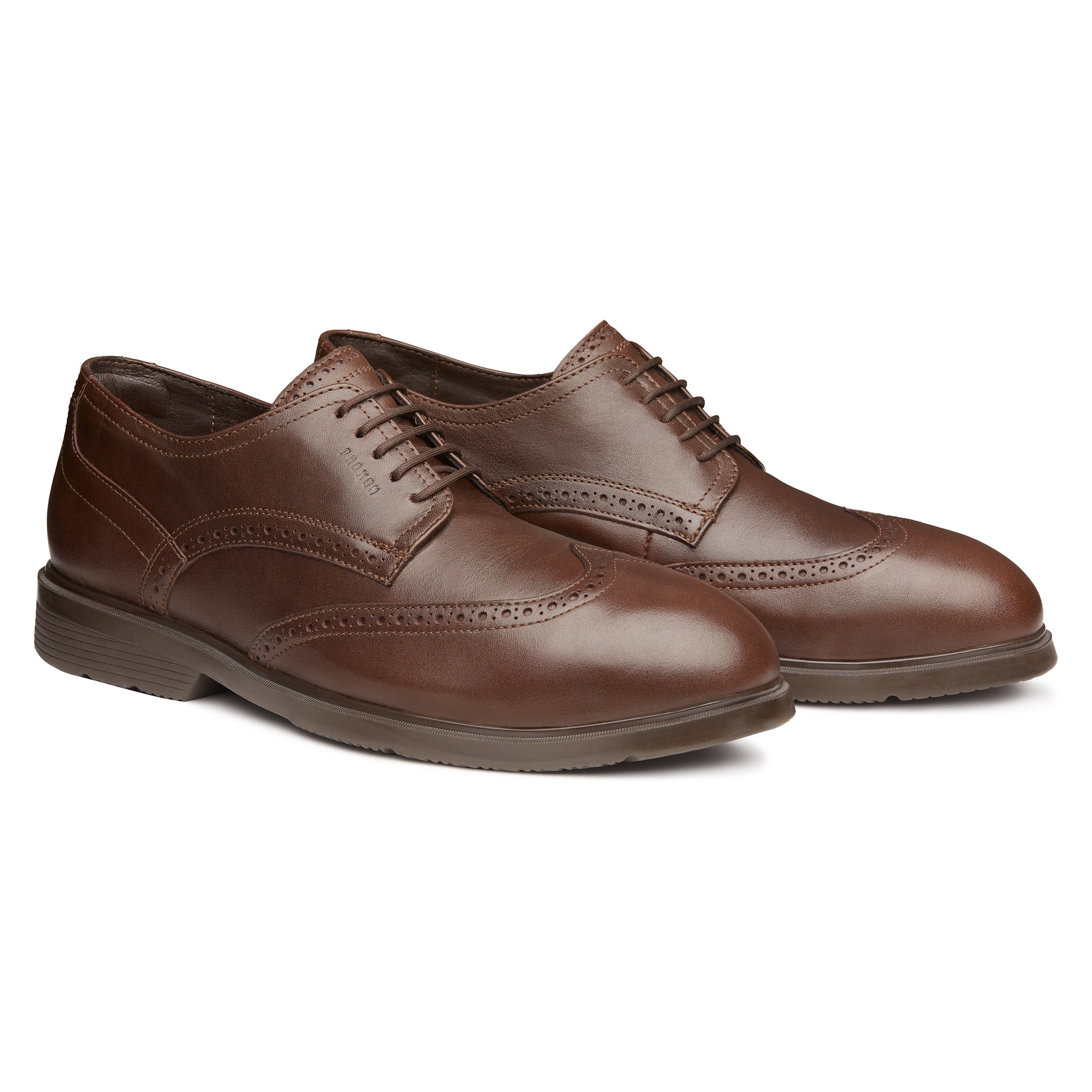 STEEL TOE OXFORD WORK SHOE CAPTAIN BROWN