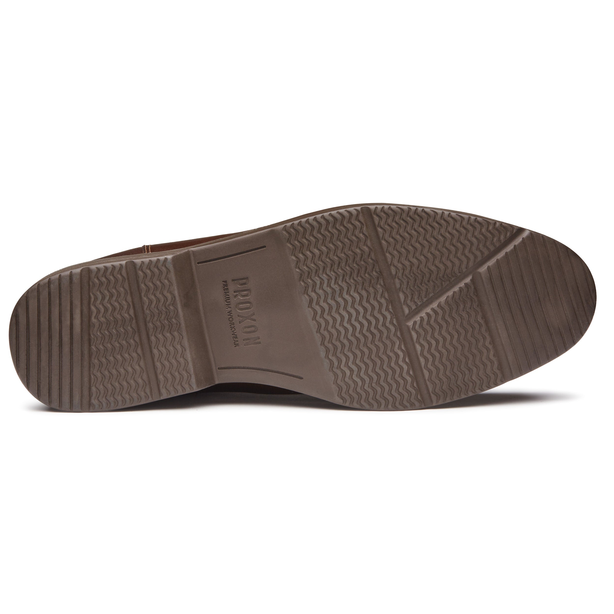 STEEL TOE OXFORD WORK SHOE CAPTAIN BROWN