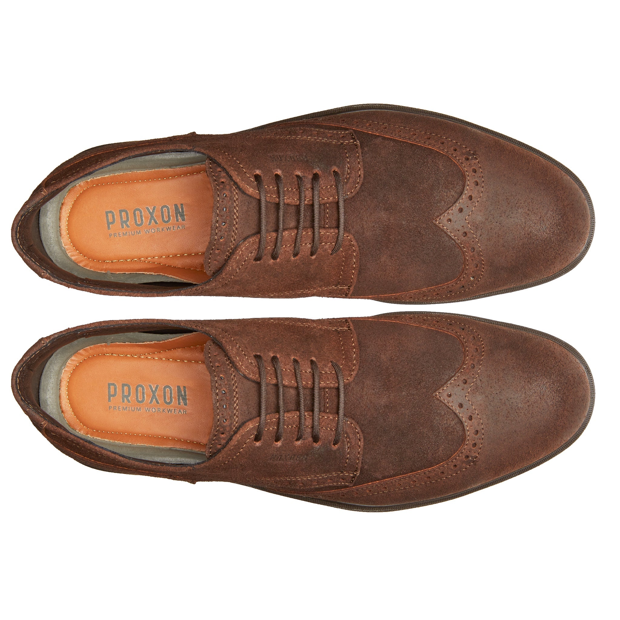 STEEL TOE OXFORD WORK SHOE CAPTAIN MOKA