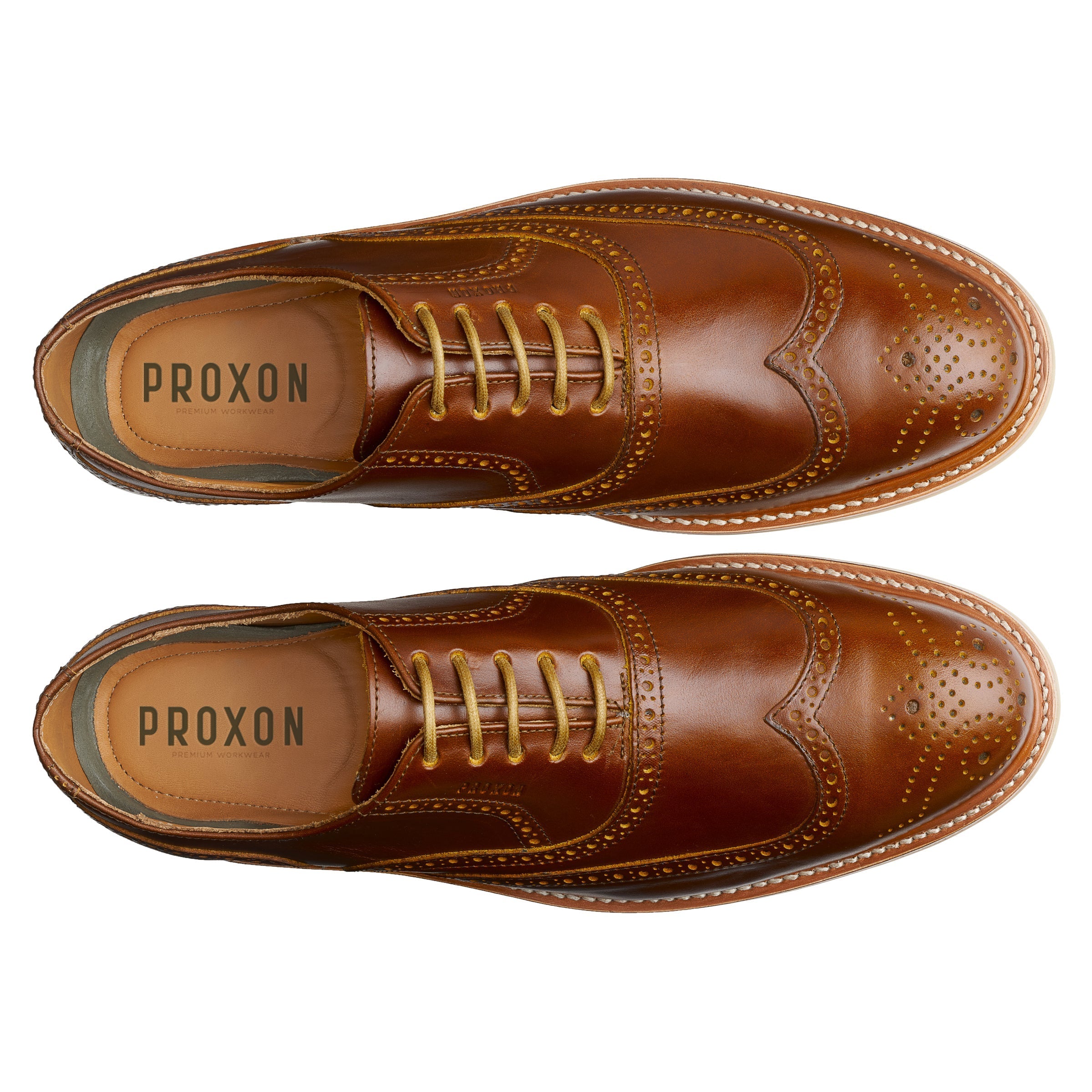 STEEL TOE OXFORD WORK SHOE PILOT AMBER