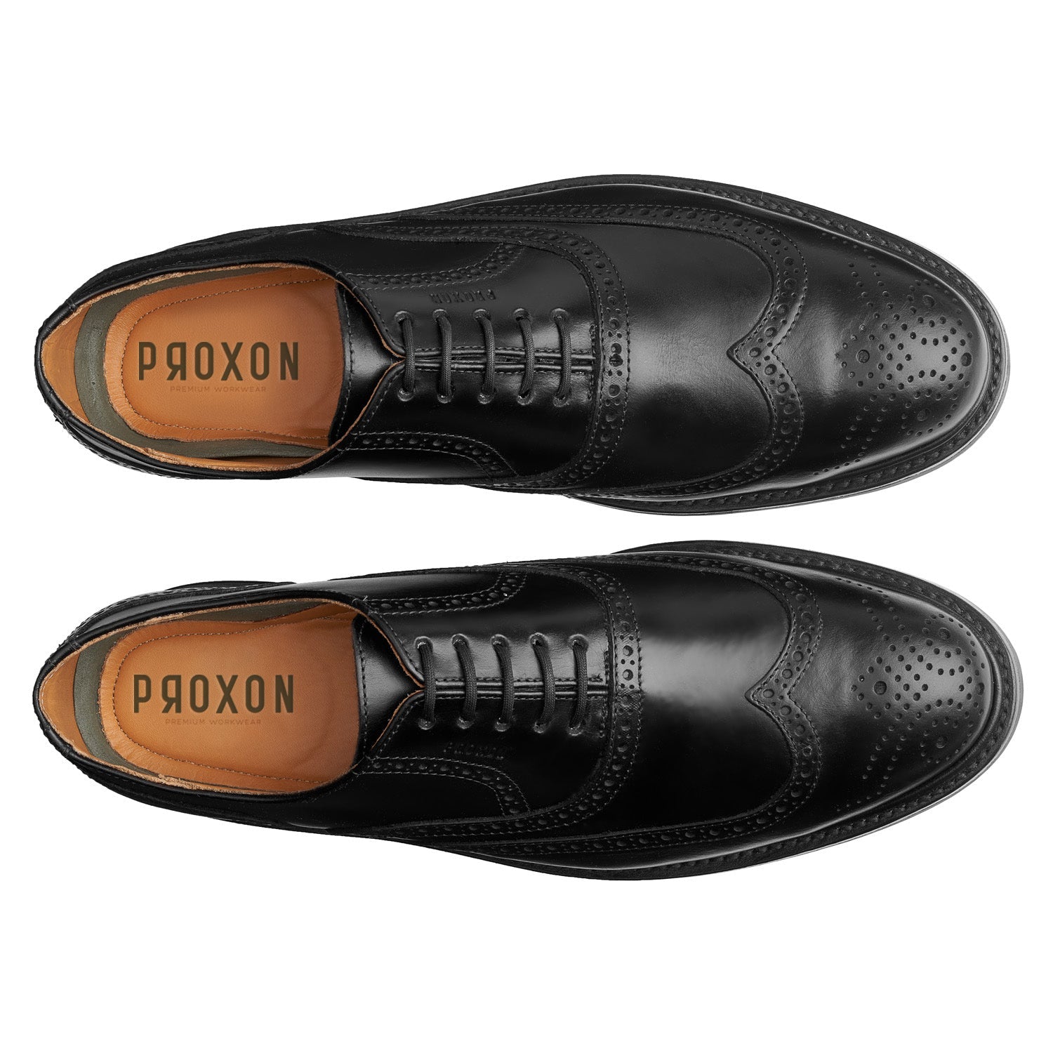 STEEL TOE OXFORD WORK SHOE PILOT BLACK