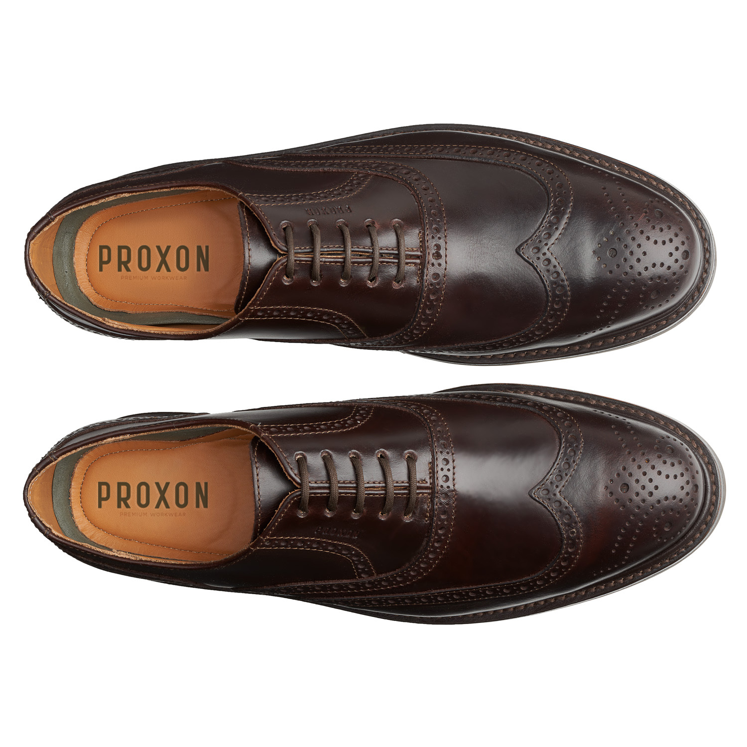 STEEL TOE OXFORD WORK SHOE PILOT - BROWN