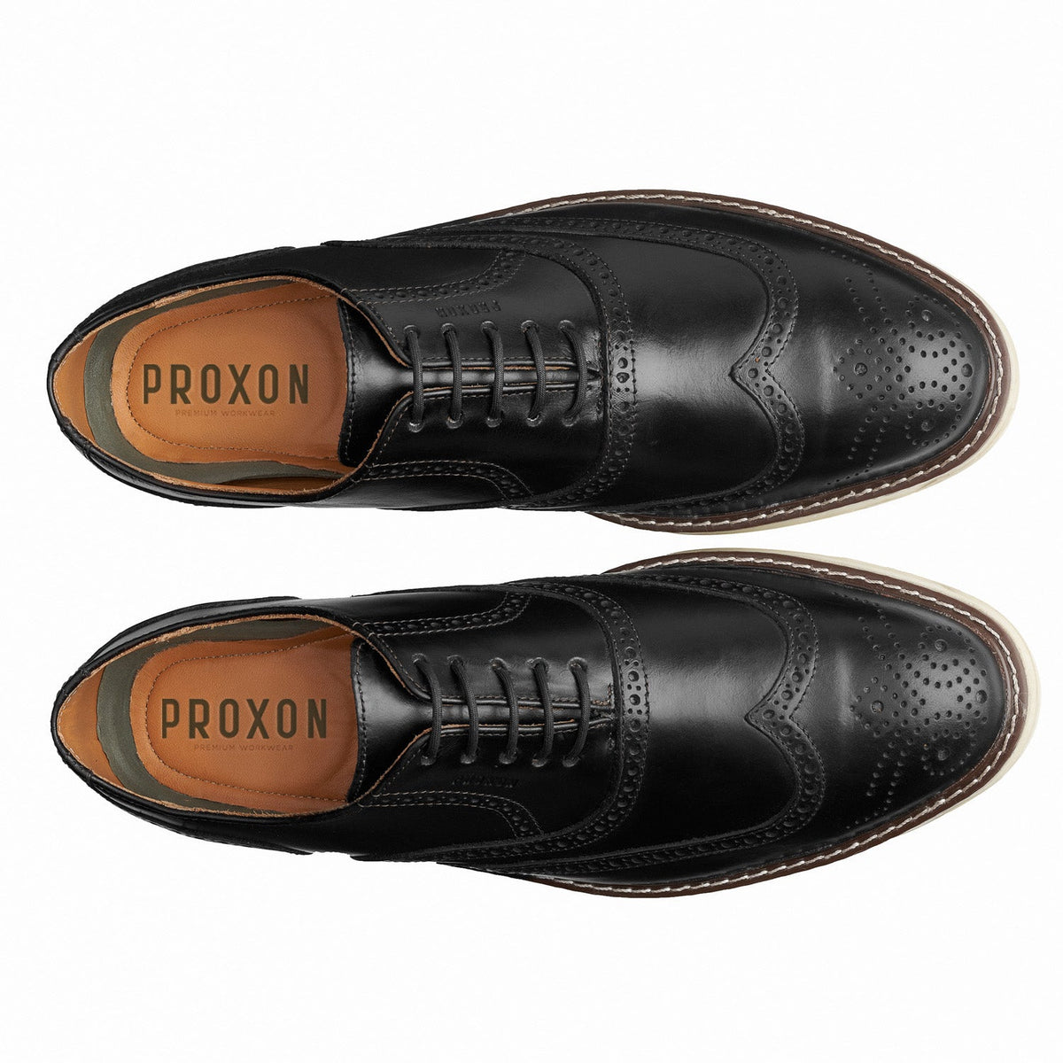 STEEL TOE OXFORD WORK SHOE VOLTA BLACK