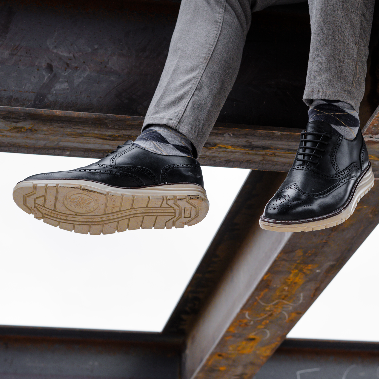 STEEL TOE OXFORD WORK SHOE VOLTA BLACK