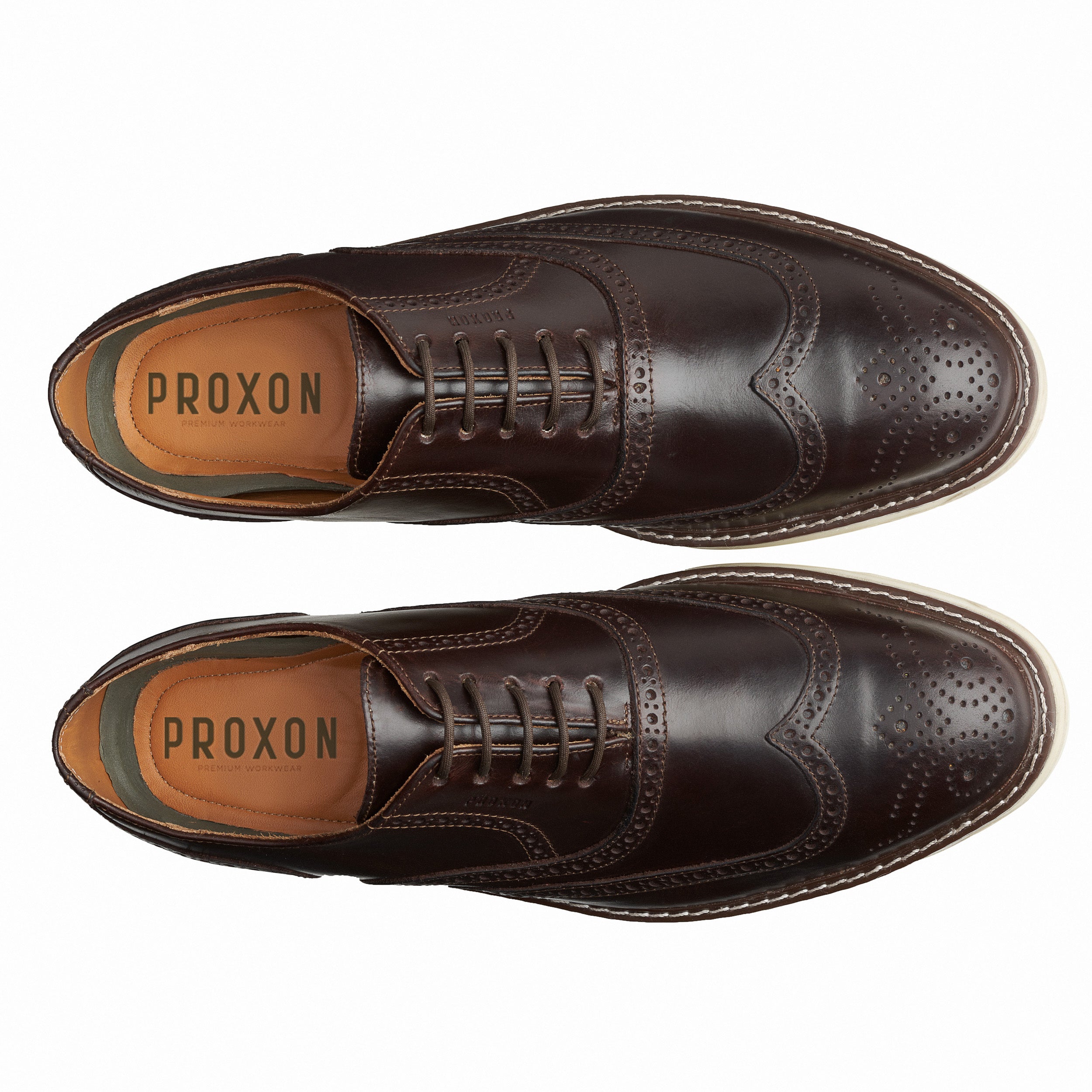 STEEL TOE OXFORD WORK SHOE VOLTA BROWN