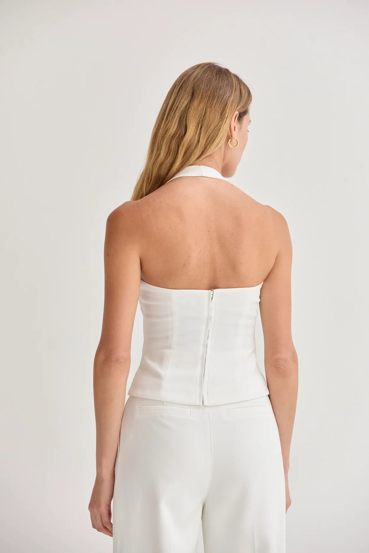 Sasha Tailored Halter Top