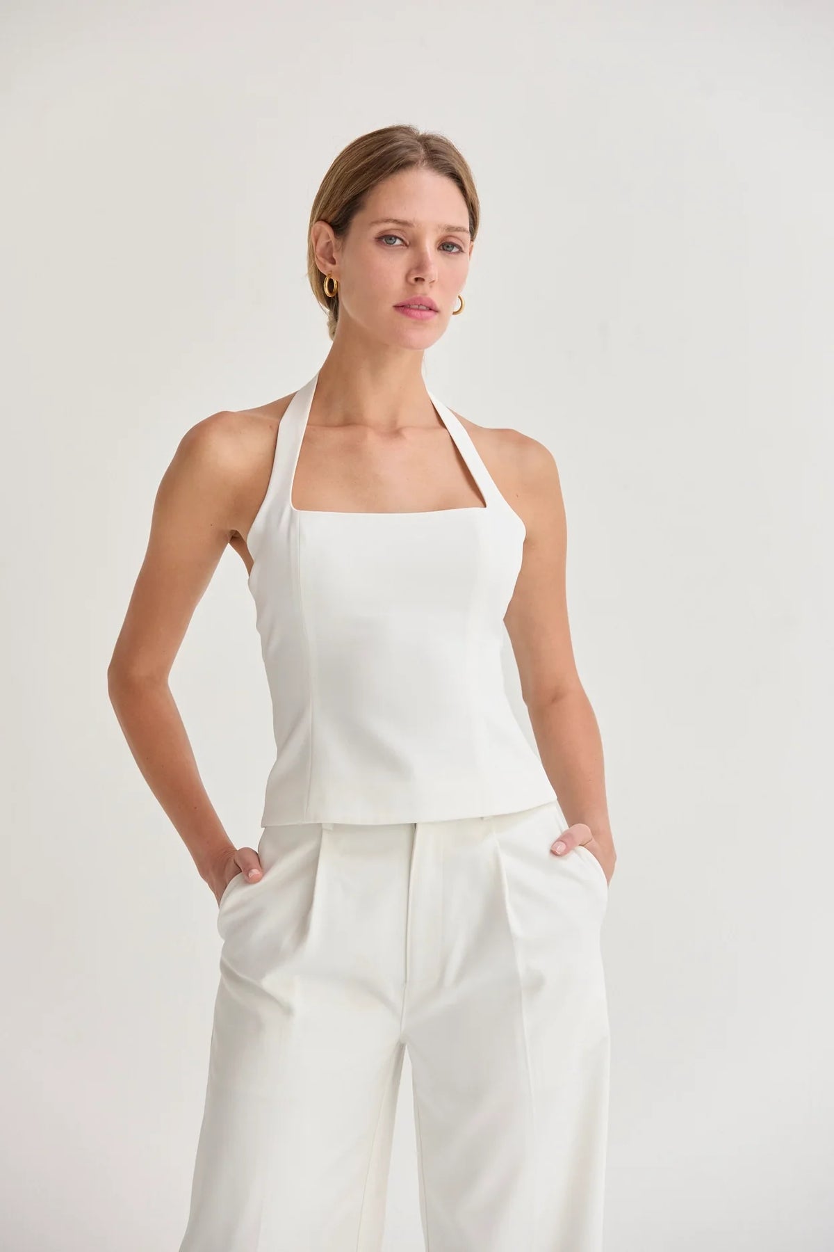 Sasha Tailored Halter Top