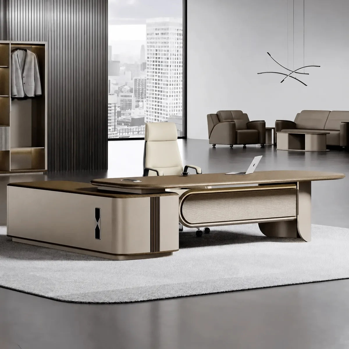 Secord · Modern L-Shaped Executive Desk